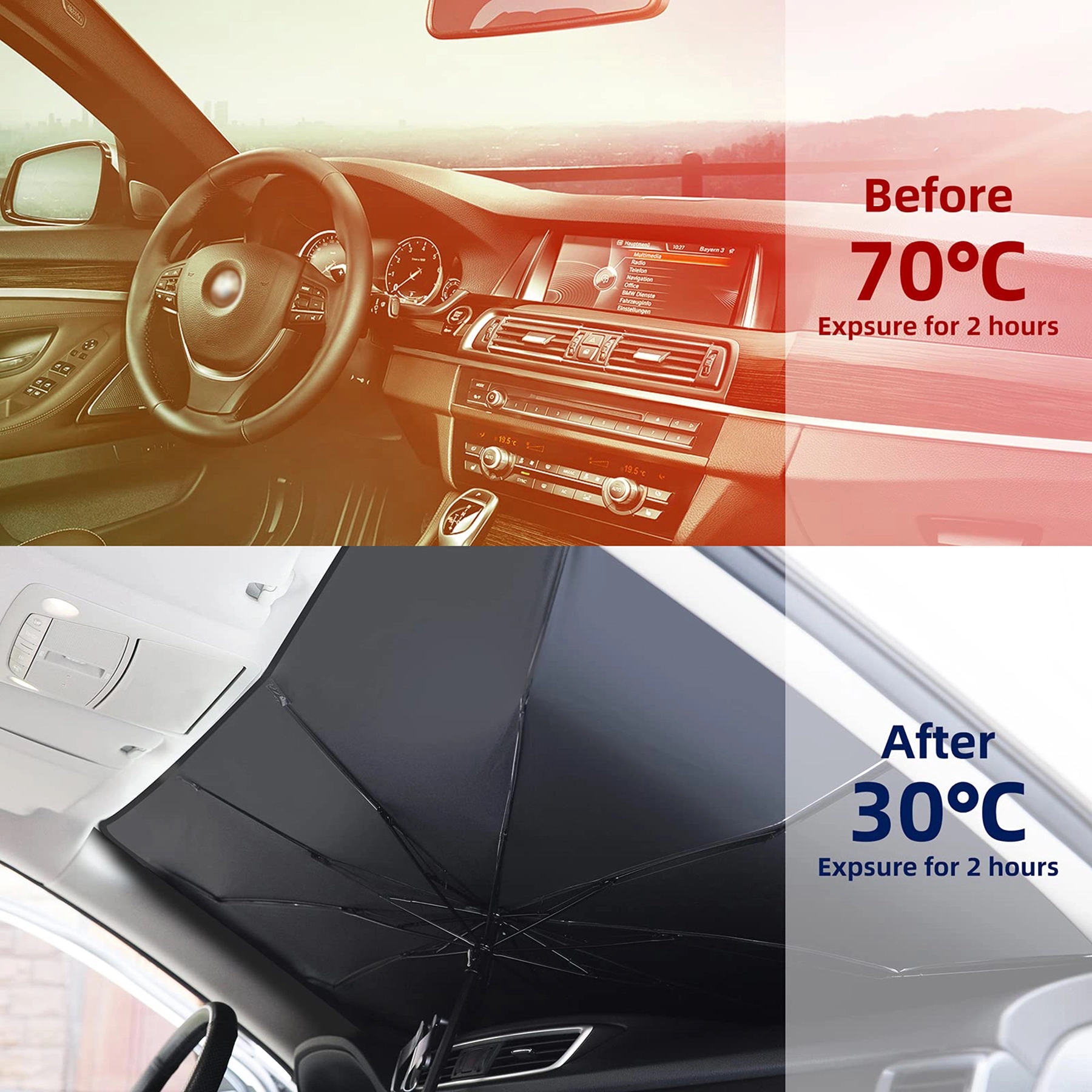 Automotive Windshield Sunshades Car Umbrella 13