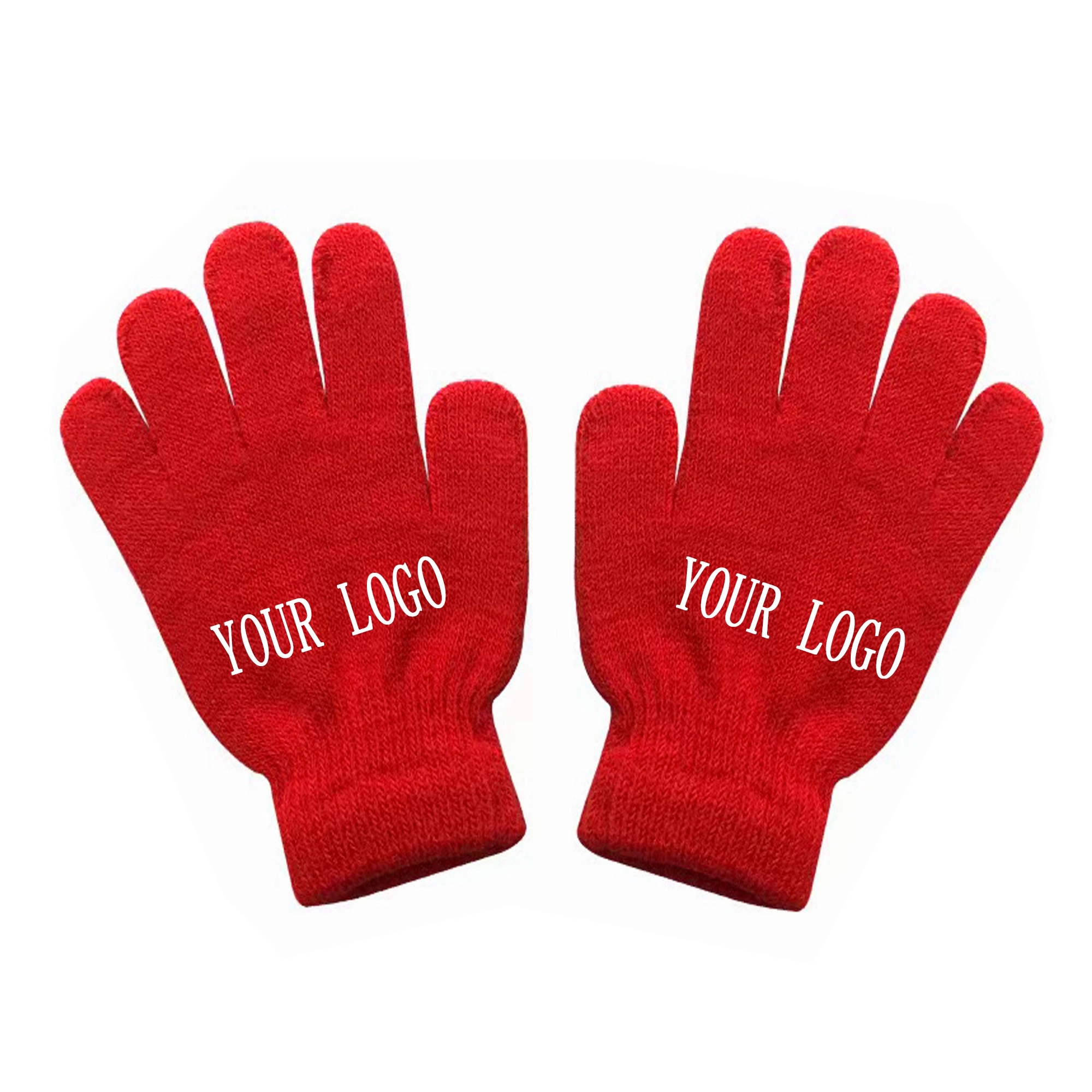 Custom Winter Knit Gloves MOQ 100pair 8