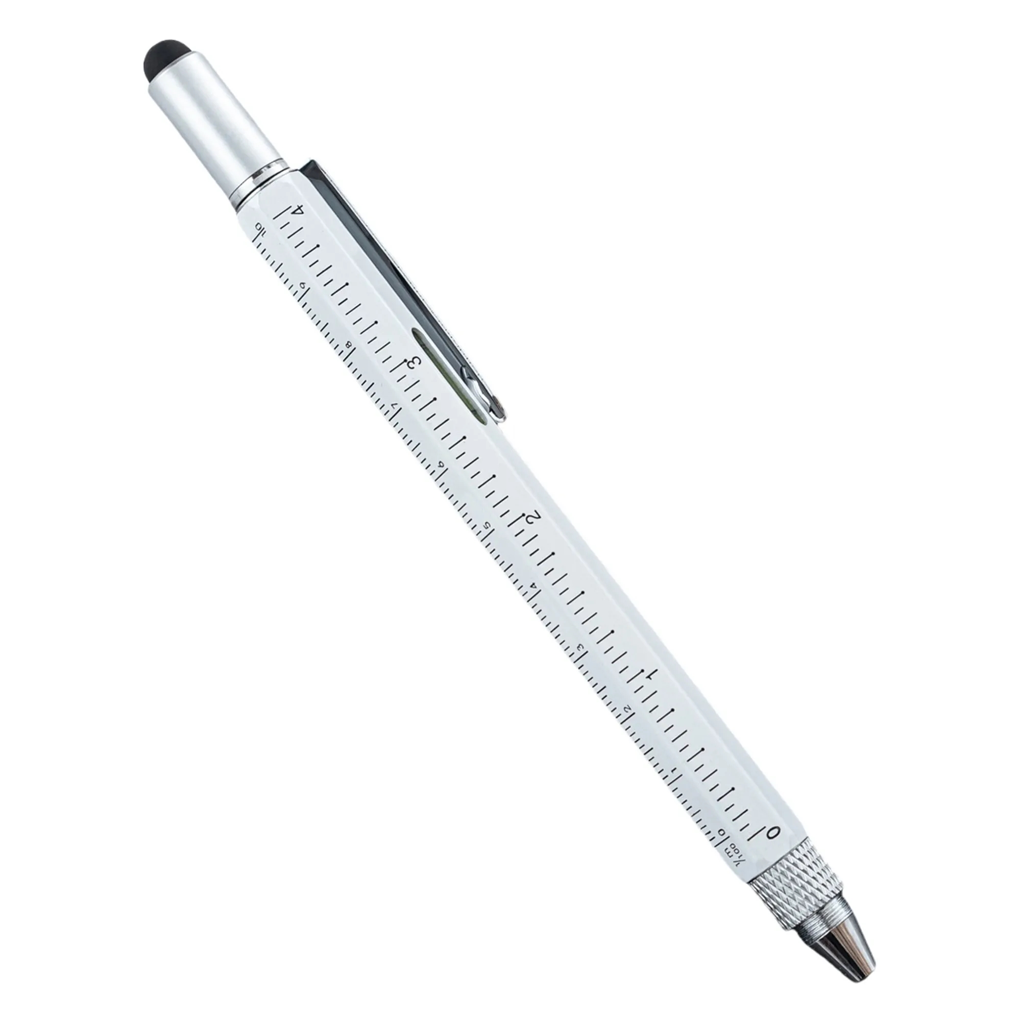 Metal 6 in 1 Multitool Stylus Ruler Ballpoint Pen 45