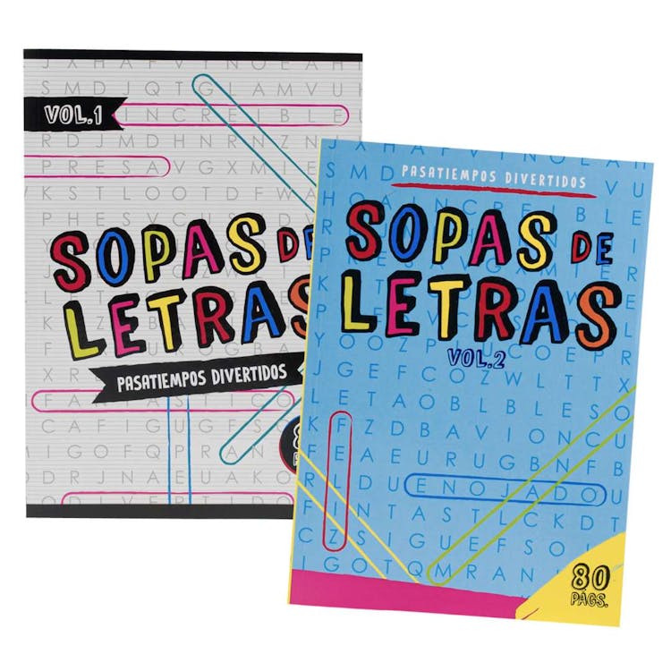 Spanish Word Search Puzzle Books - 80 Pages Two Titles 3