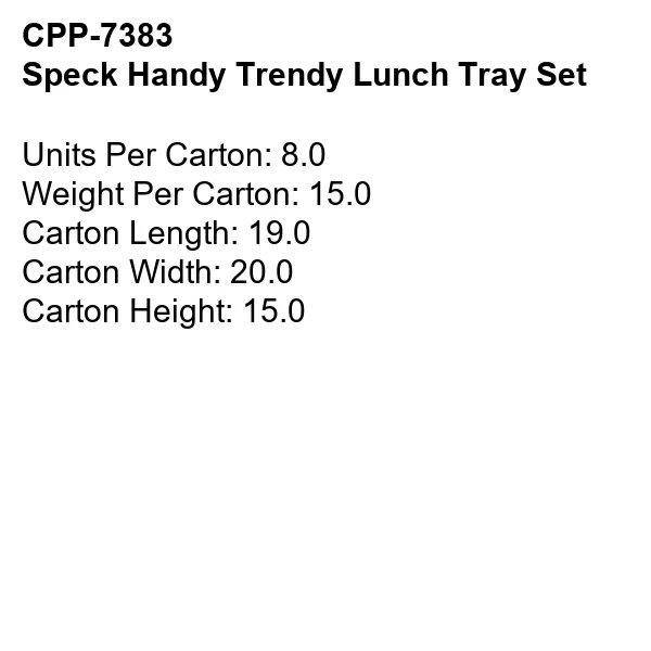 Speck Handy Trendy Lunch Tray Set 1