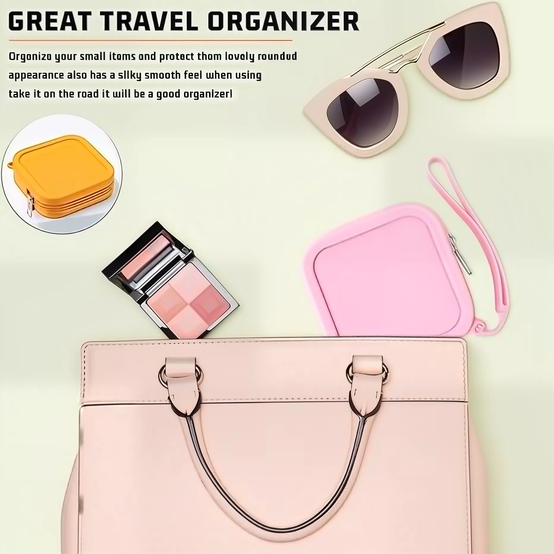 Silicone Square Zipper Coin Purse 6