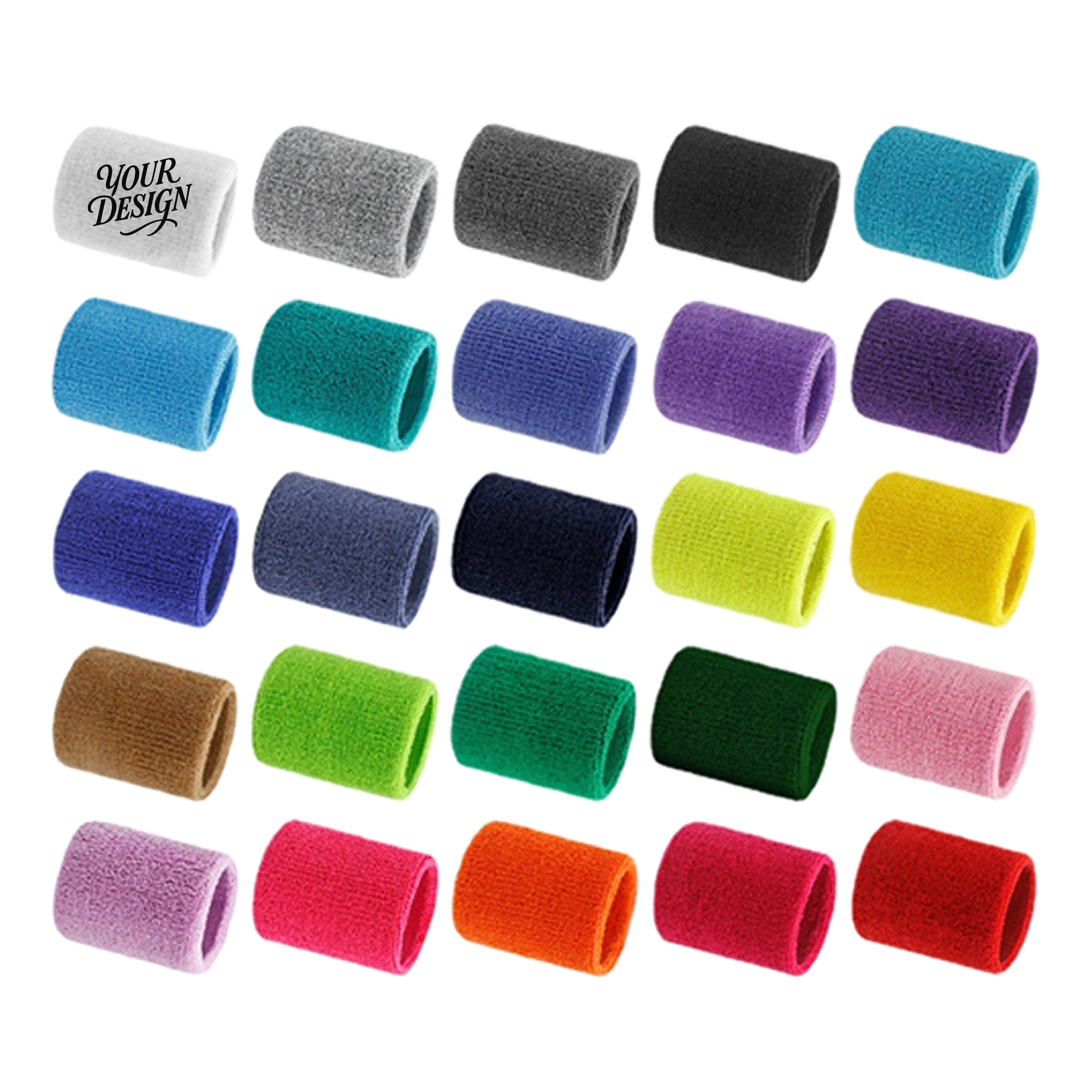 Elastic Sweat Absorbing Wristband