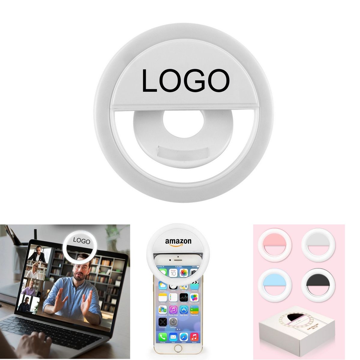 USB Rechargeable Clip-on Selfie Fill Light