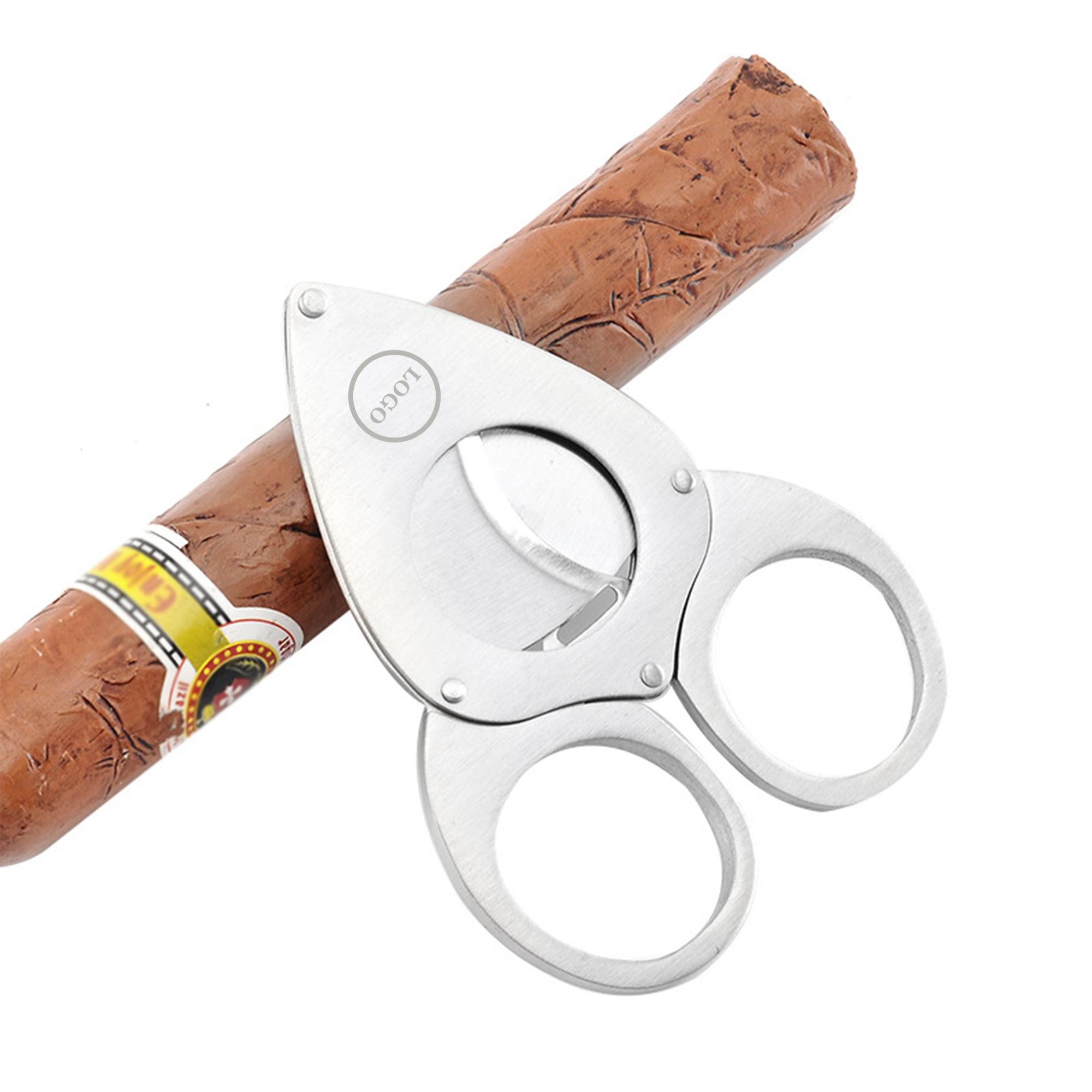 Stainless Steel Double-Blade Cigar Cutter 3
