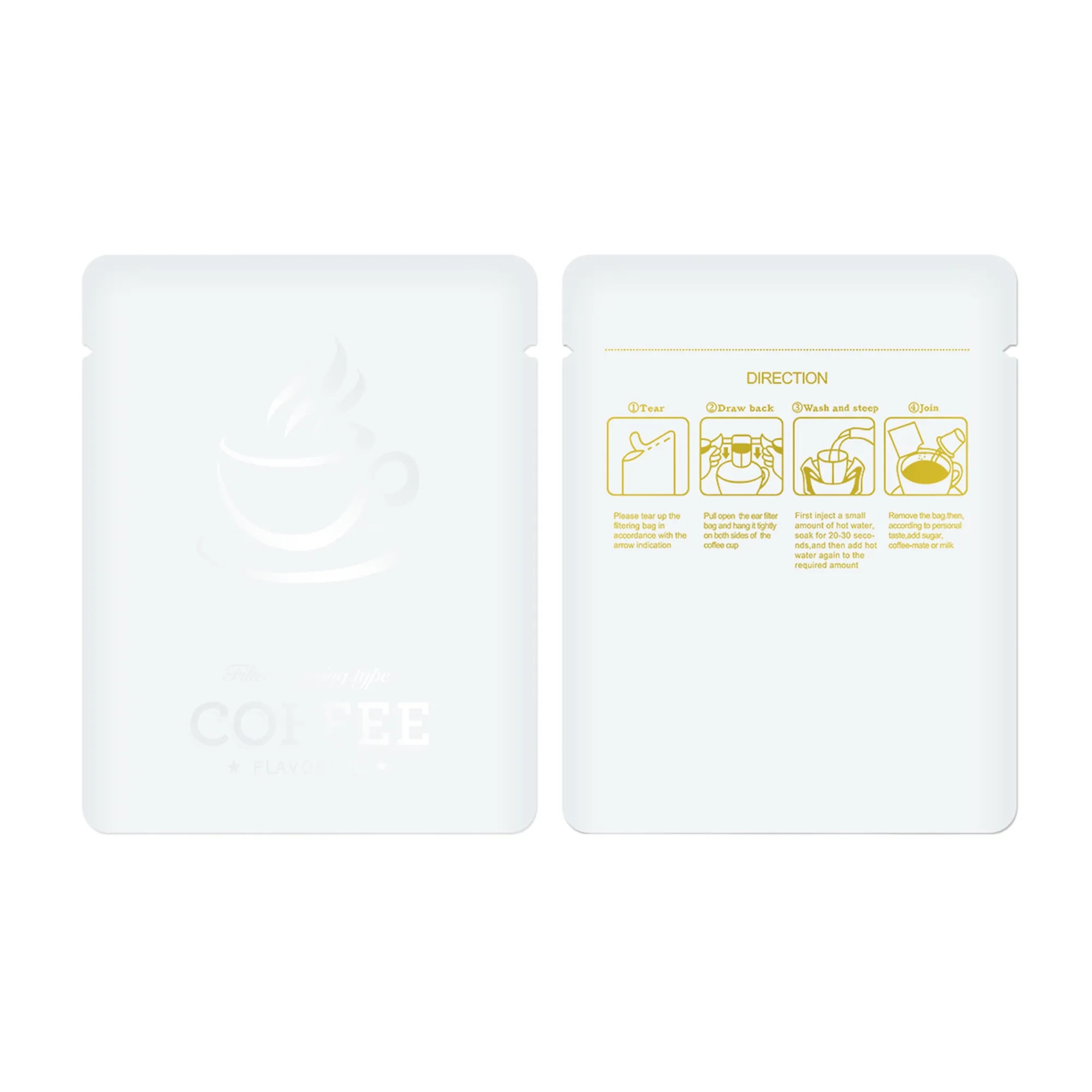 Multifunctional Hanging Ear Coffee Nut Packaging Bag 25