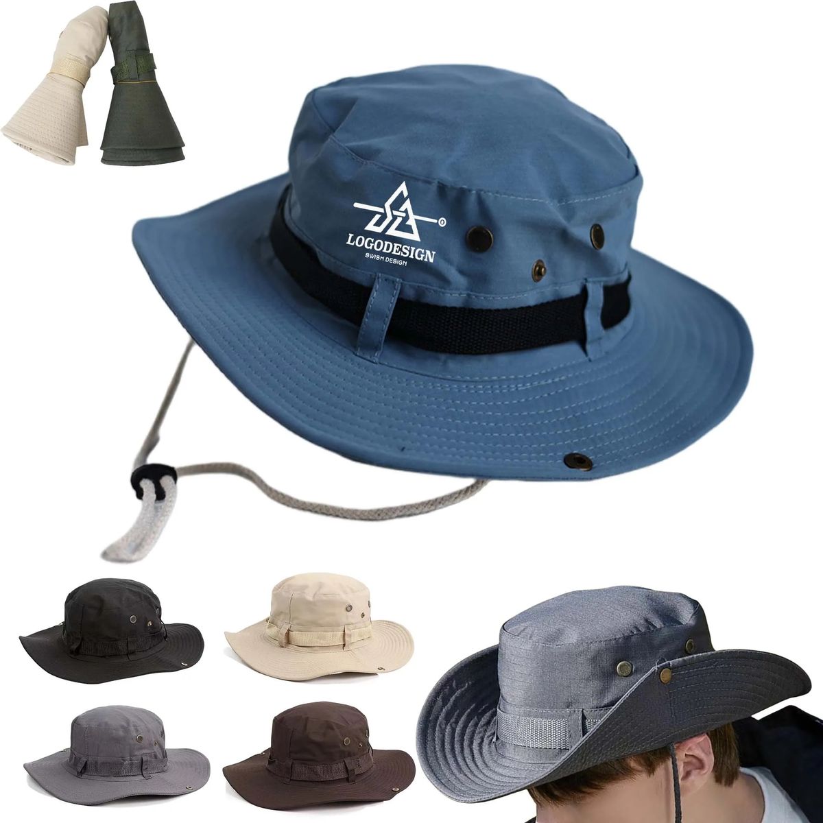 Exploration Bucket Wide Brim Hat 23