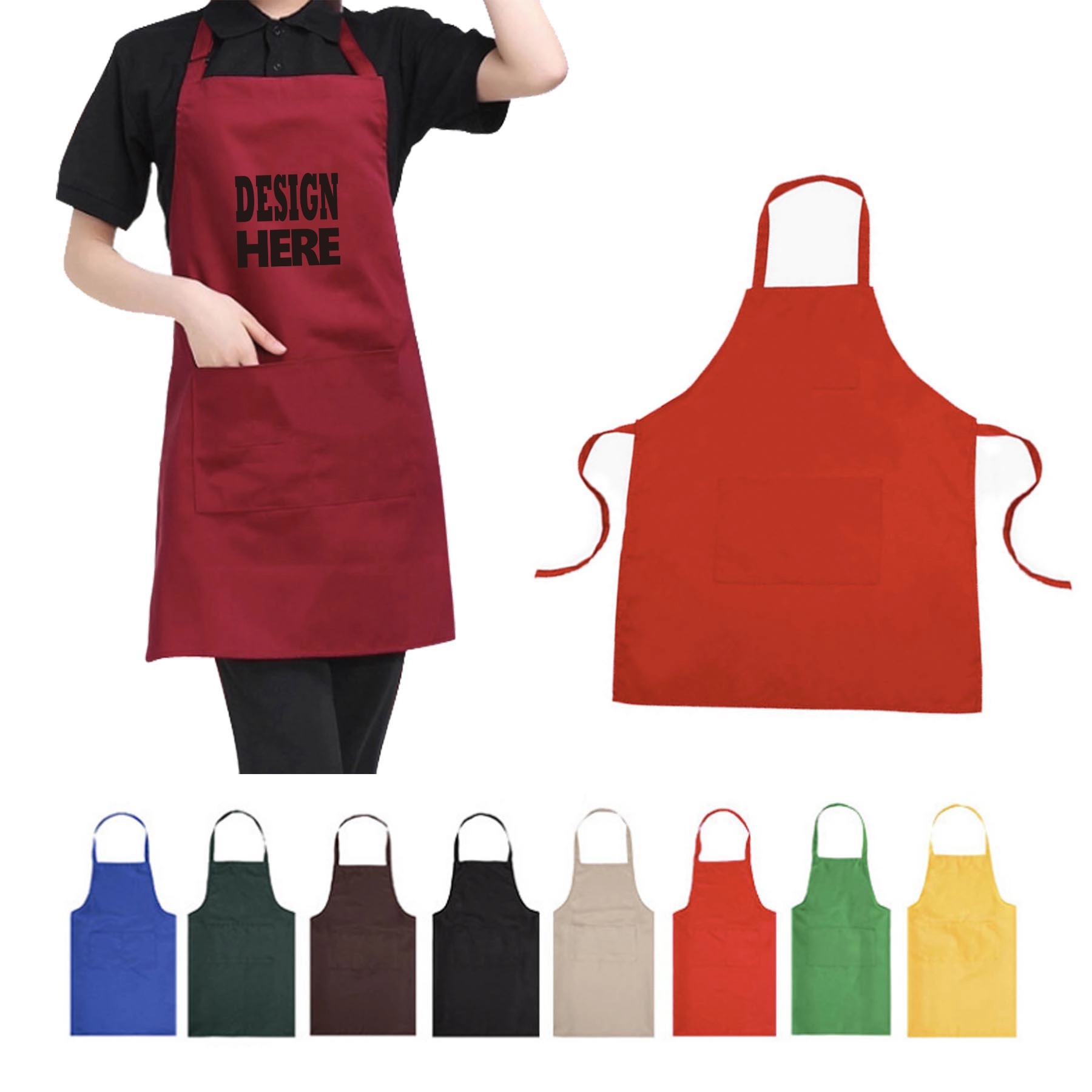Waterdrop Resistant Kitchen Apron