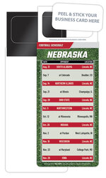 Pro Football Schedule Magnet - Peel and Stick Business Card (3.5x9)