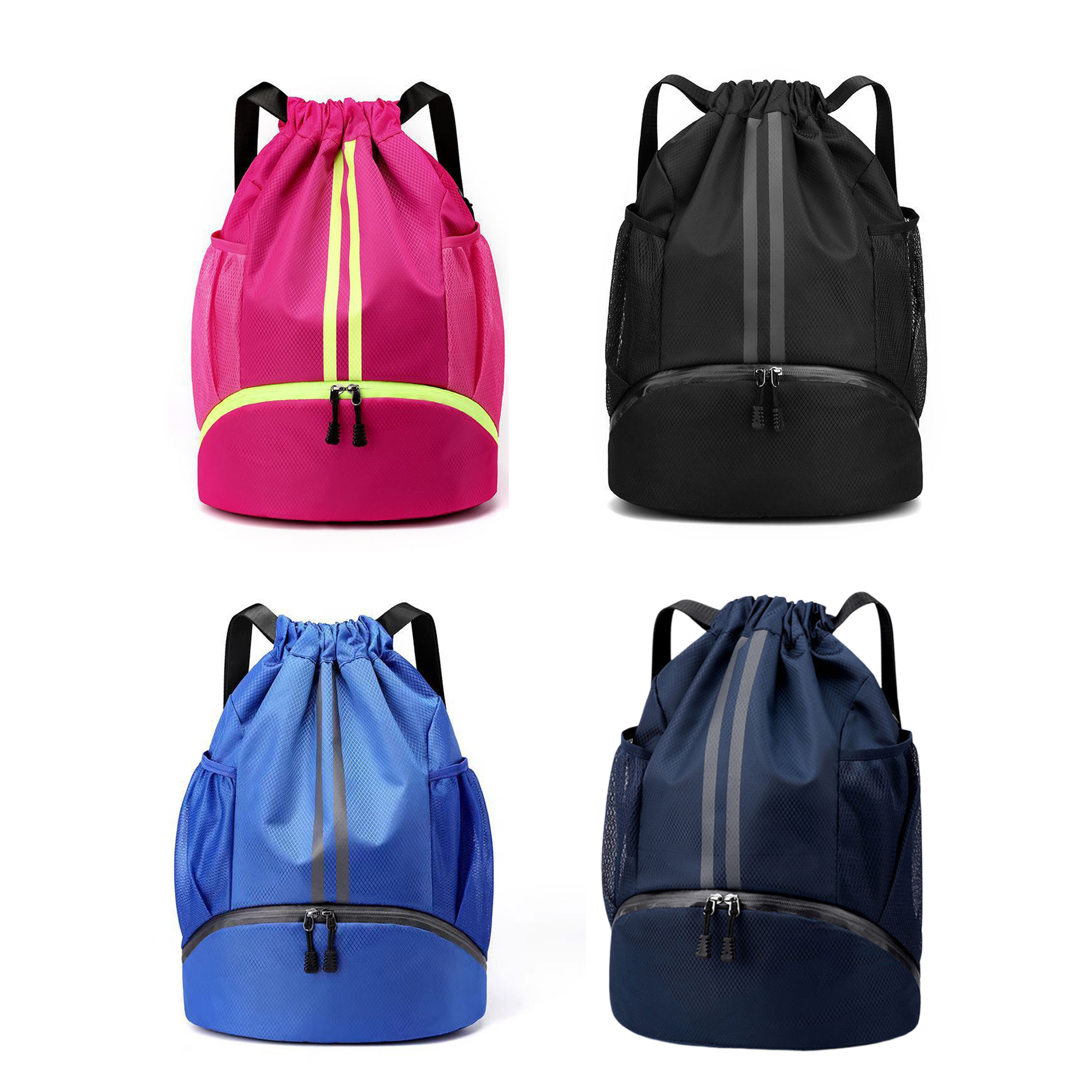 Dry and Wet Separation Waterproof Drawstring Backpack 5