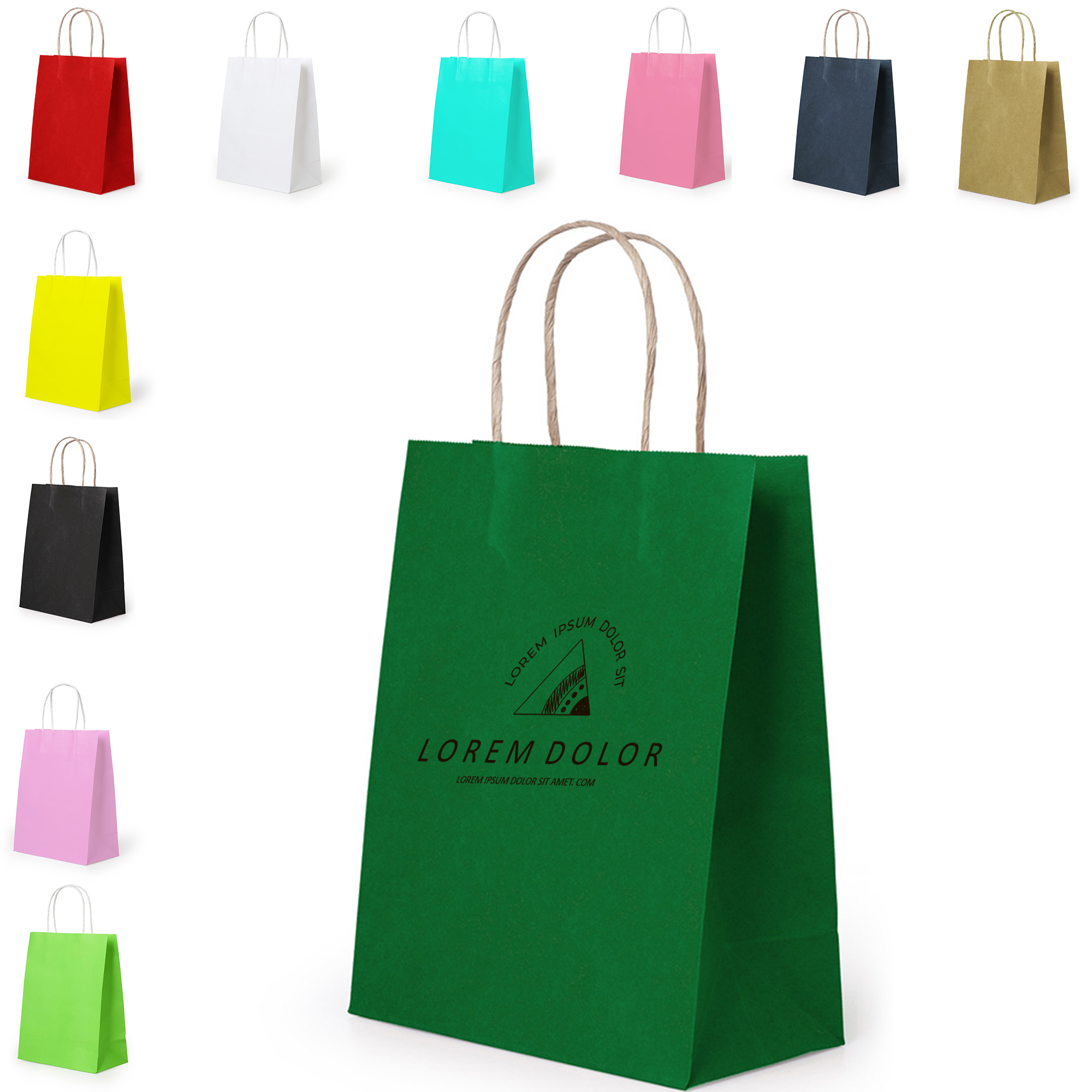 Kraft Paper Bags Business Shopping Storage 4