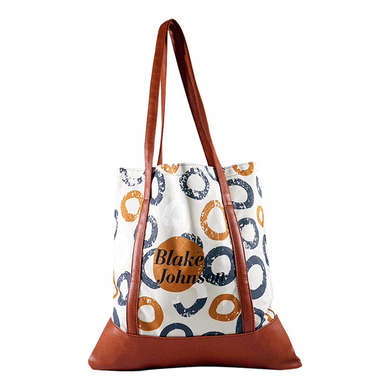 Large Bottom Gusset Luxury Tote (15.5"H x 22"W x 6"D), custom tote bag with logo imprint 2