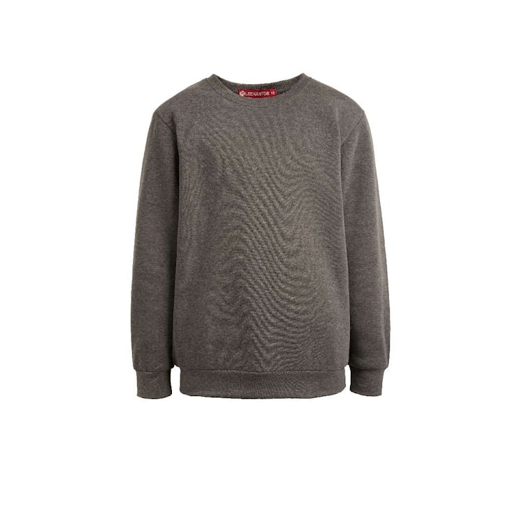 Kids Fleece Crew Neck Sweatshirts - Size 6 Dark Gray, custom hoodie or sweatshirt with logo imprint 3