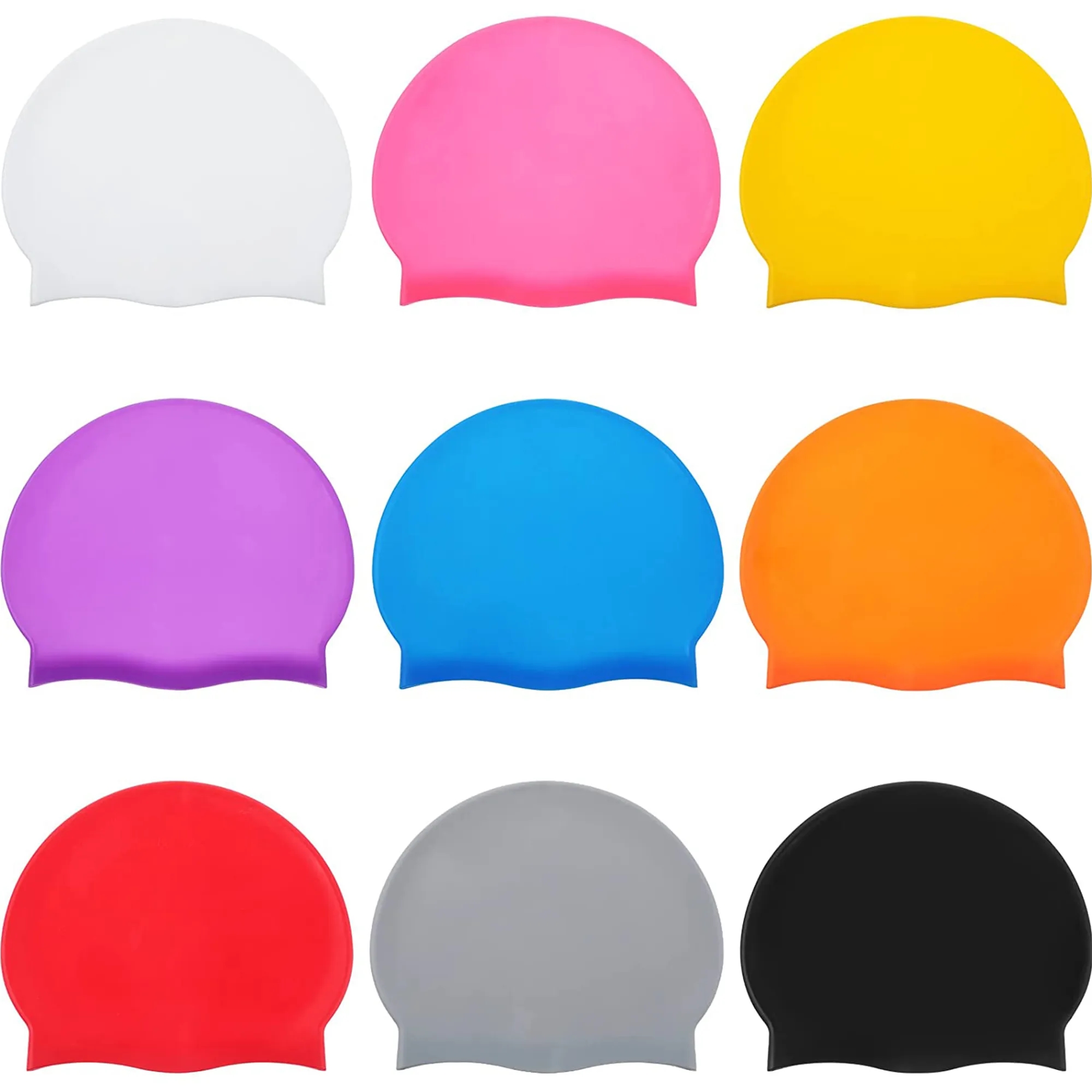 Unisex Silicone Swim Cap MOQ 50 PCS 8