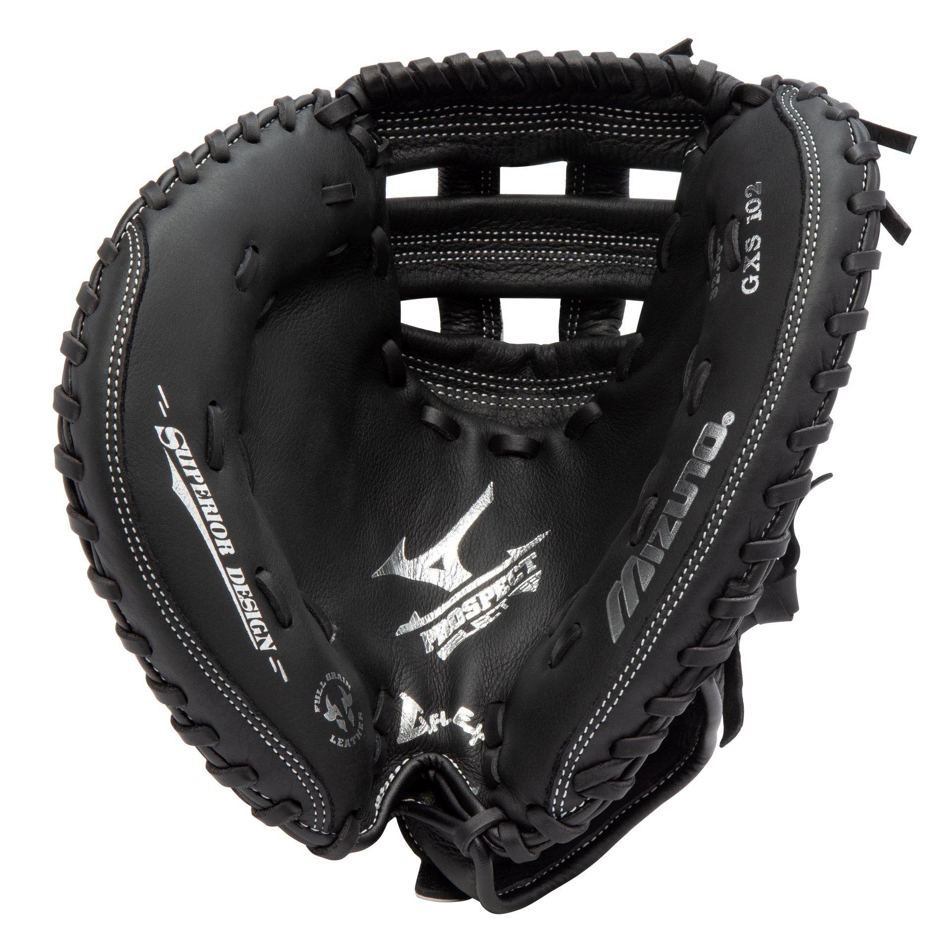 Prospect Series Youth Fastpitch Catcher's Mitt 32.5", H Web, ButterSoft Palm Liner, Full Grain Leat 13