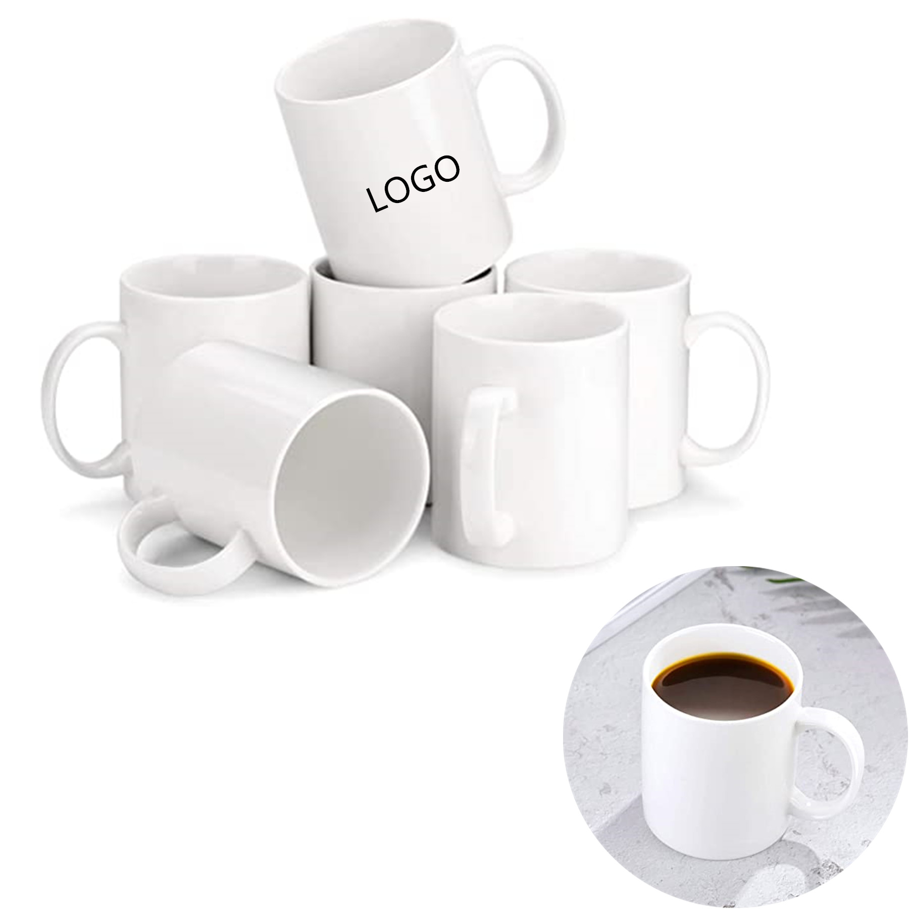 Value White Coffee Mug - 11 oz