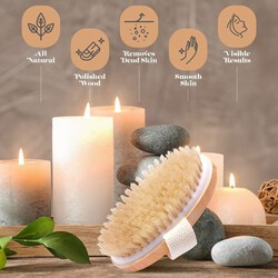 Wet and Dry Body Brush Exfoliator