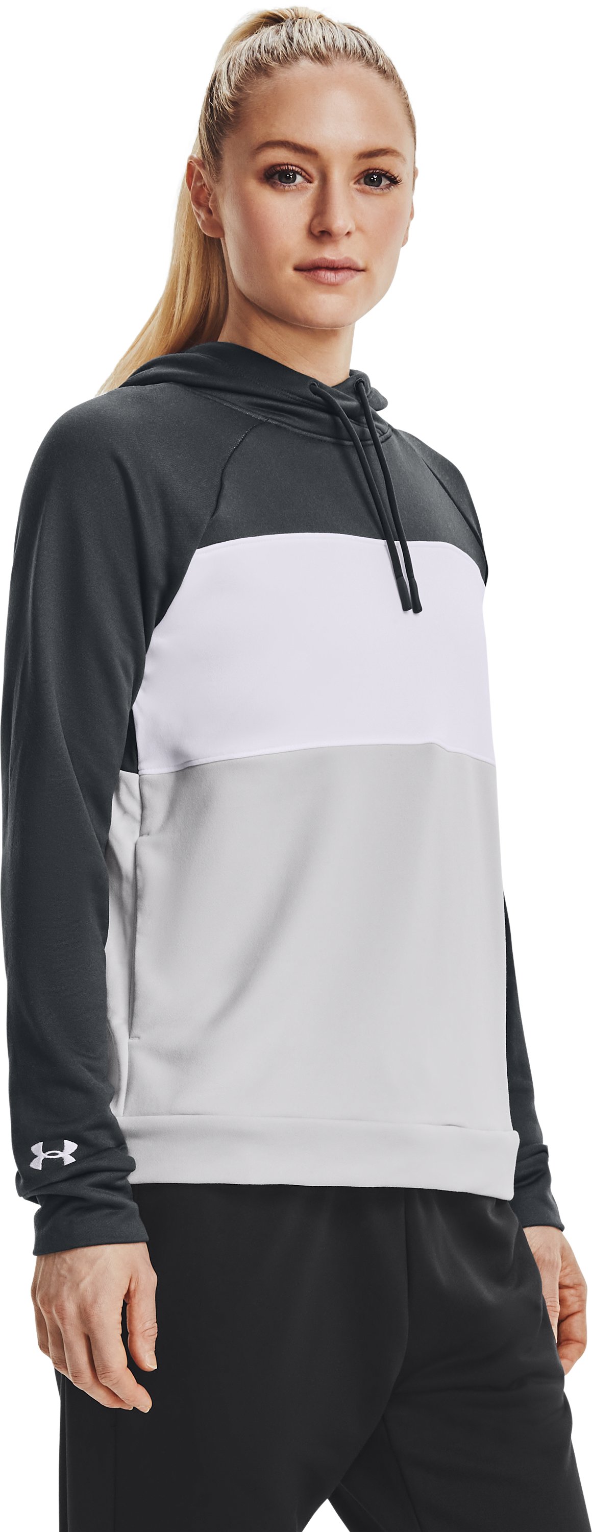 UA Qualifier Fleece Blocked Women's Hoodie 25