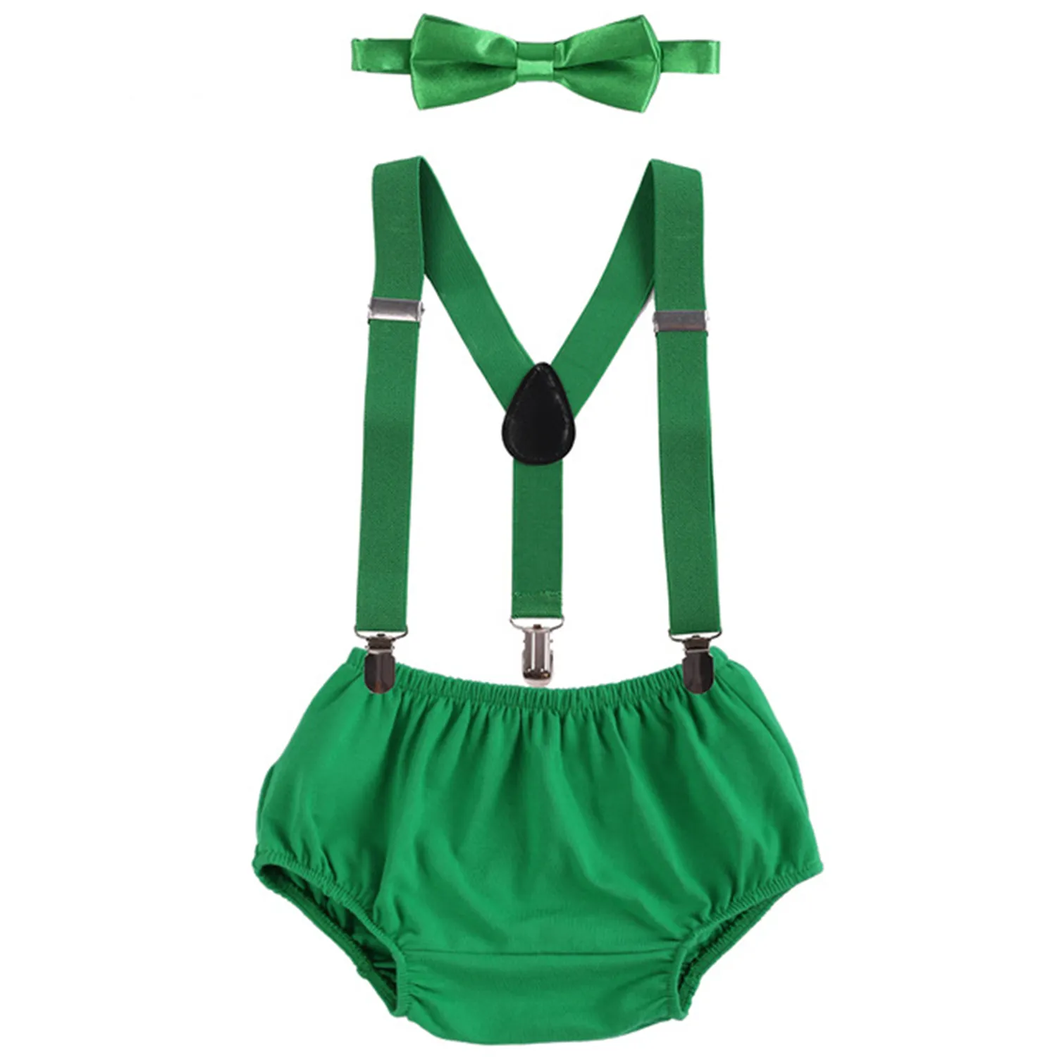 Baby Boy's Birthday Outfit With Suspenders 10
