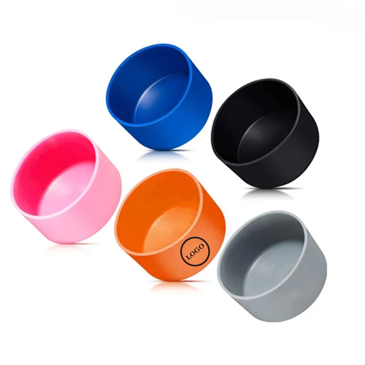 Safe Silicone Insulation Cup Sleeve, custom koozie with logo imprint 4