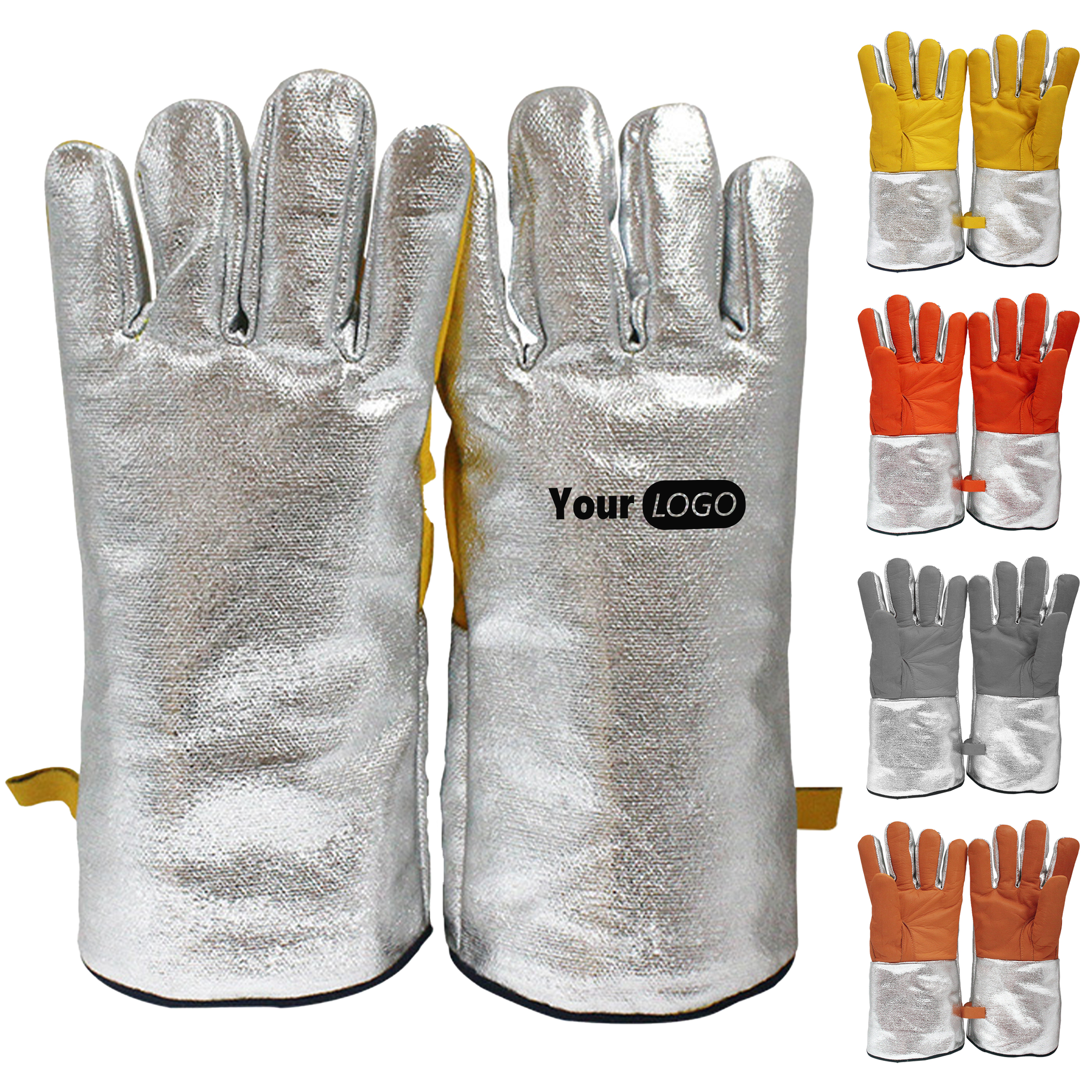 Cowhide Heat-Resistant And Heat-Insulating Gloves 5