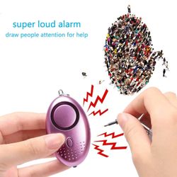 Personal Security Alarm Keychain with LED Lights