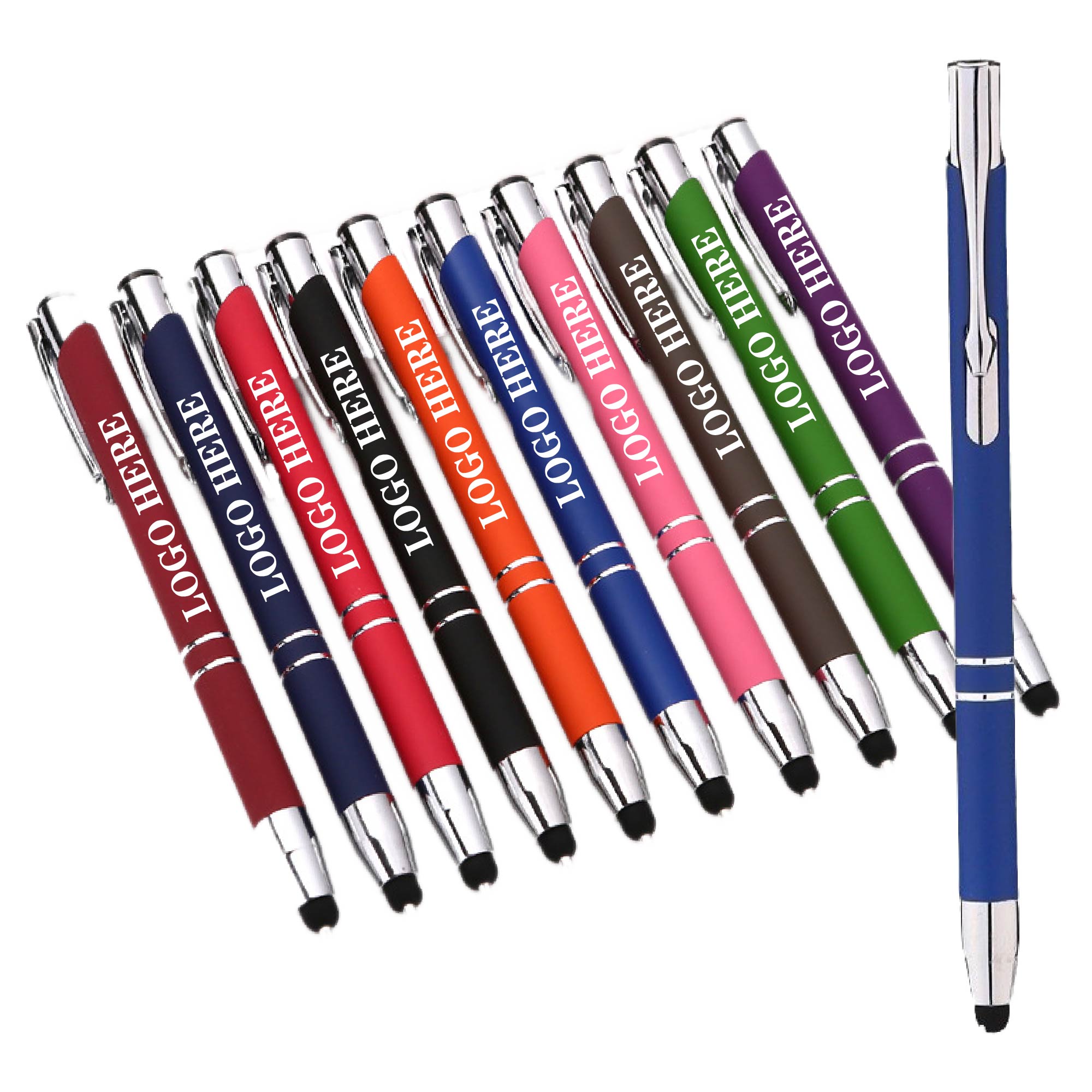 2-In-1 Metal Ballpoint Pens With Stylus