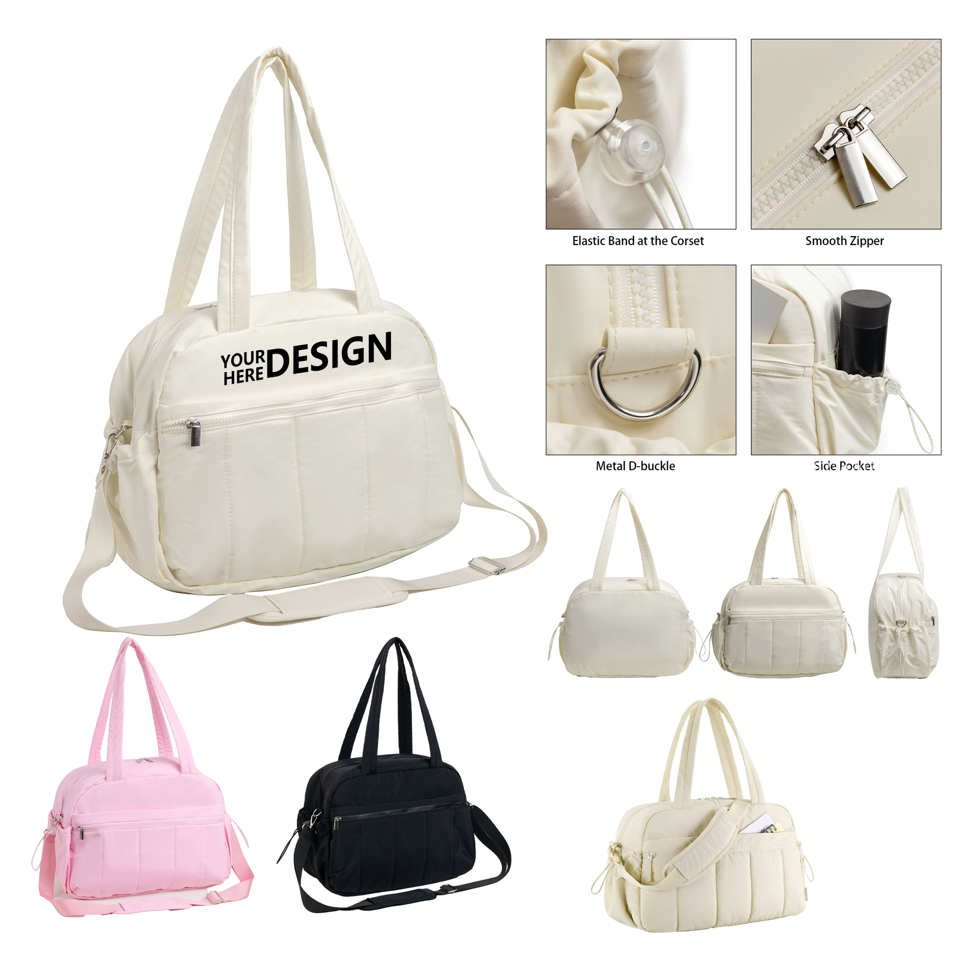 Nylon Waterproof Fitness Travel Crossbody Bag 3