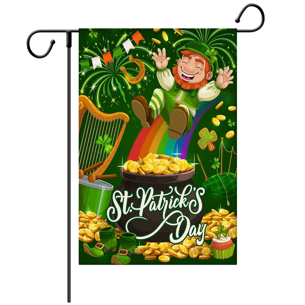 Happy St Patricks Day House Garden Flags 16