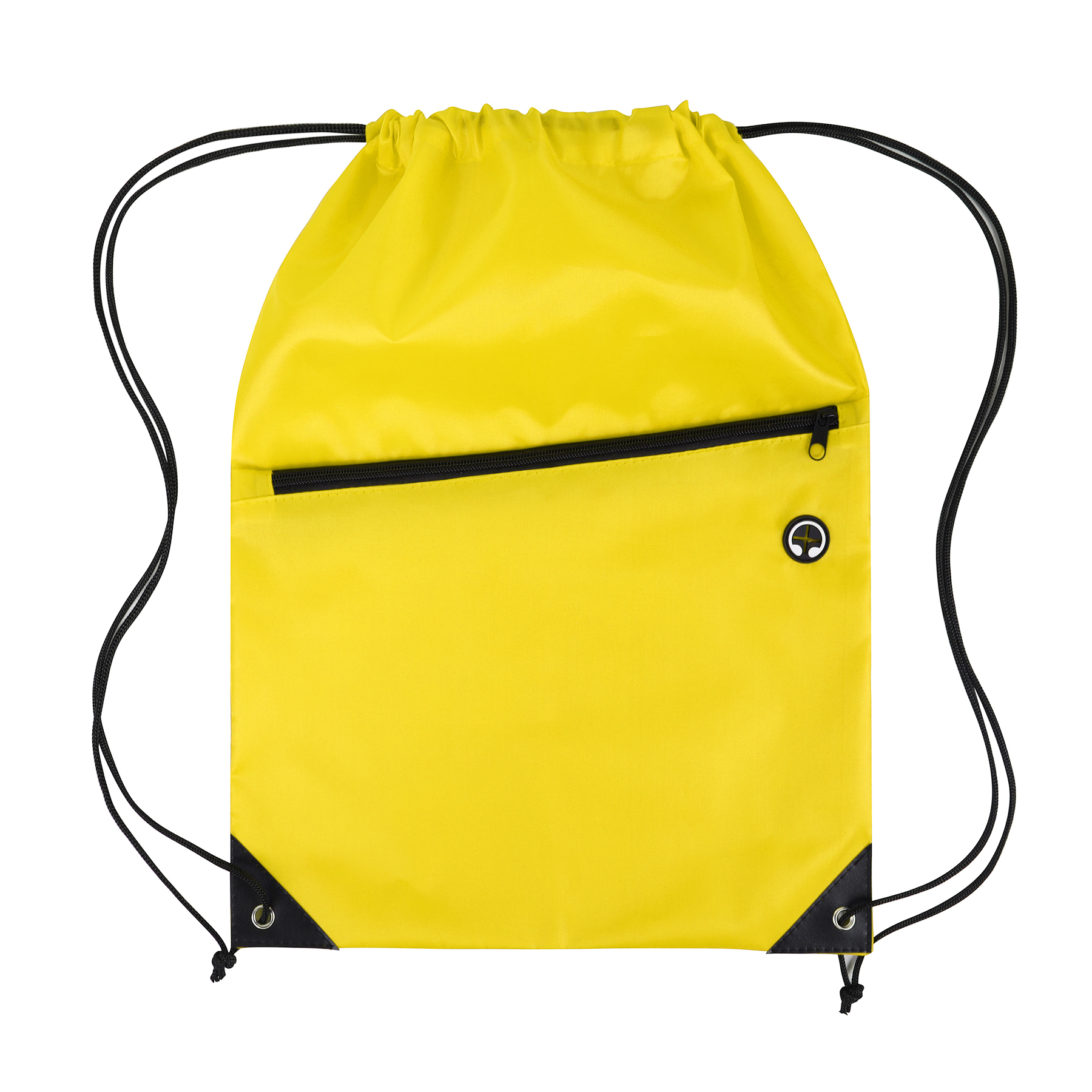 Drawstring Backpack with Front Zipper Pocket 61