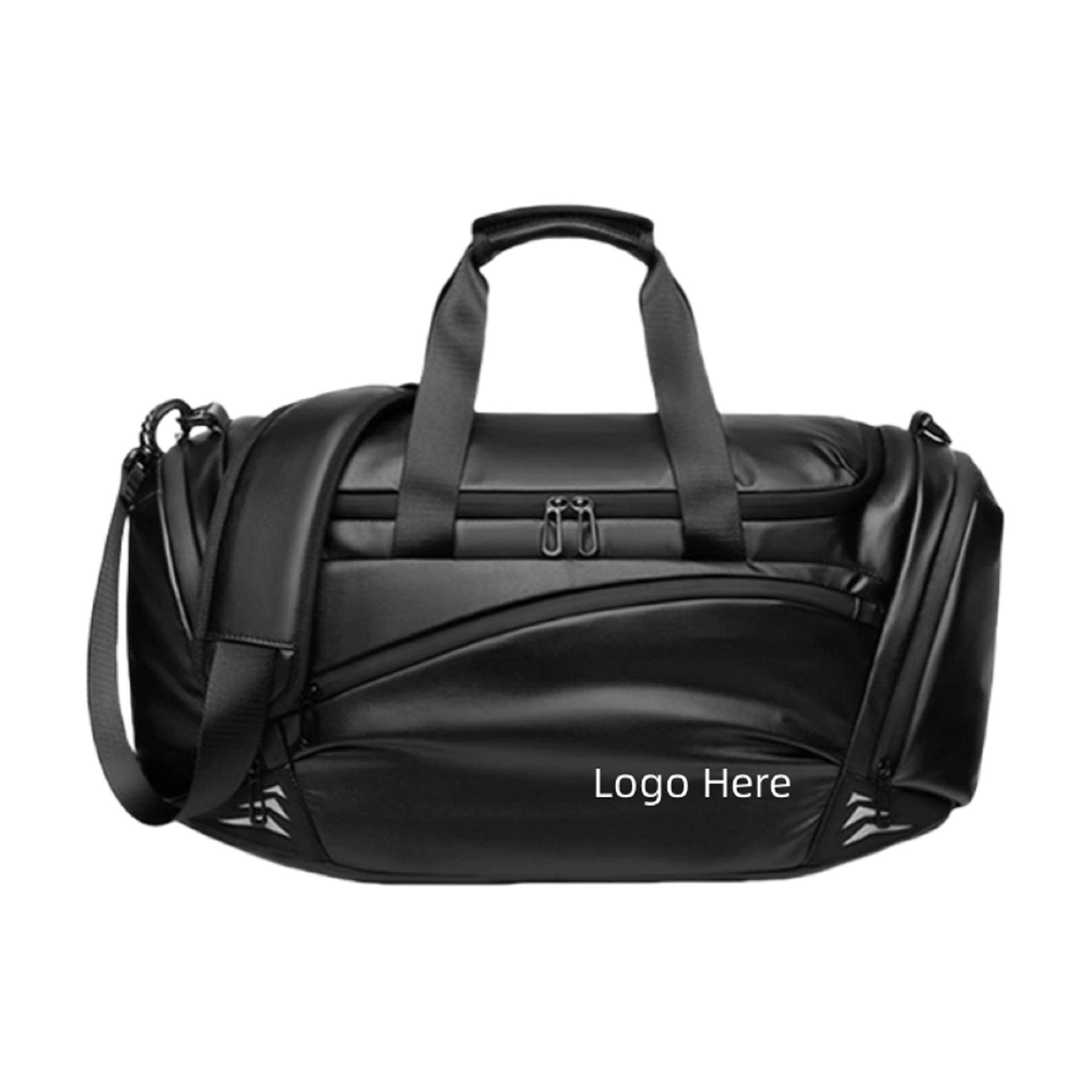 Leather-Like Duffel Bag