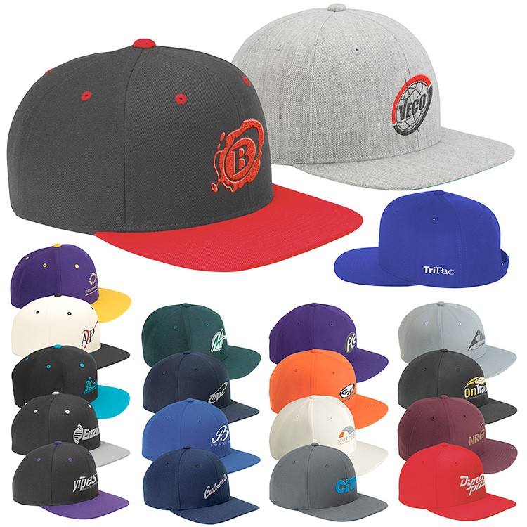 yupoong classic flat bill snapback