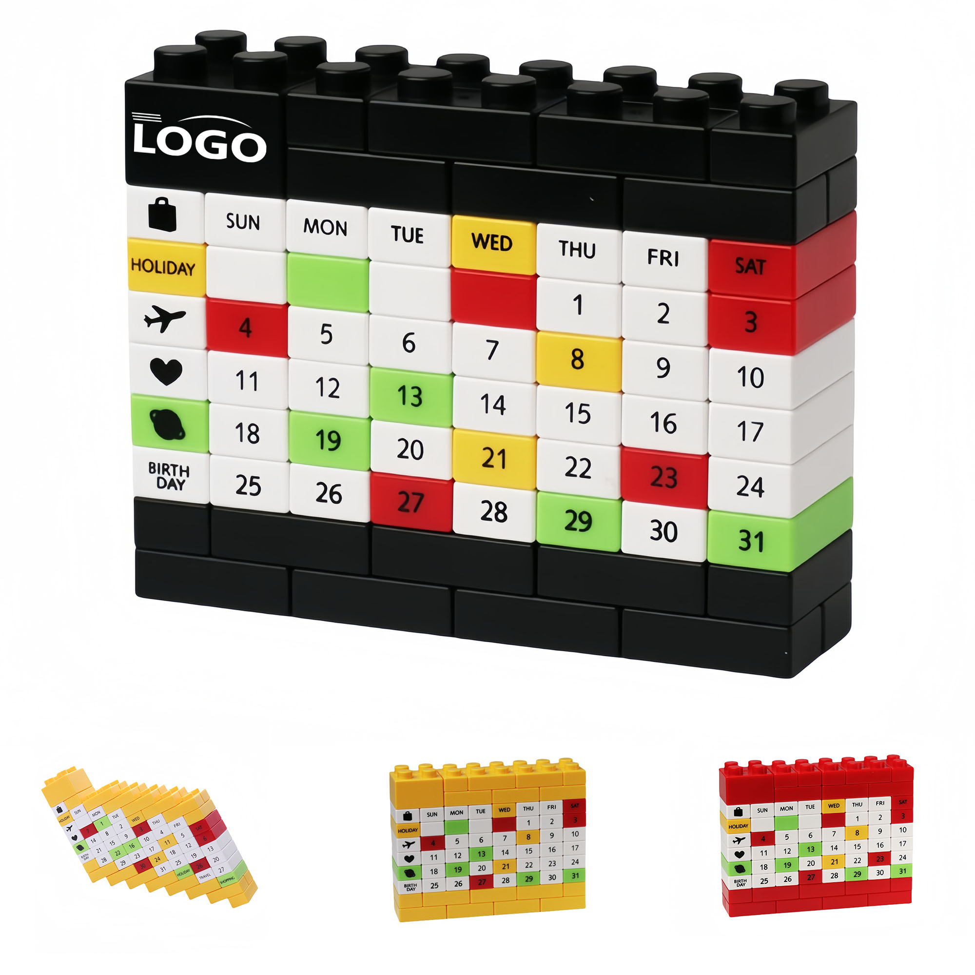 Sustainable Reusable Block Perpetual Calendar 3