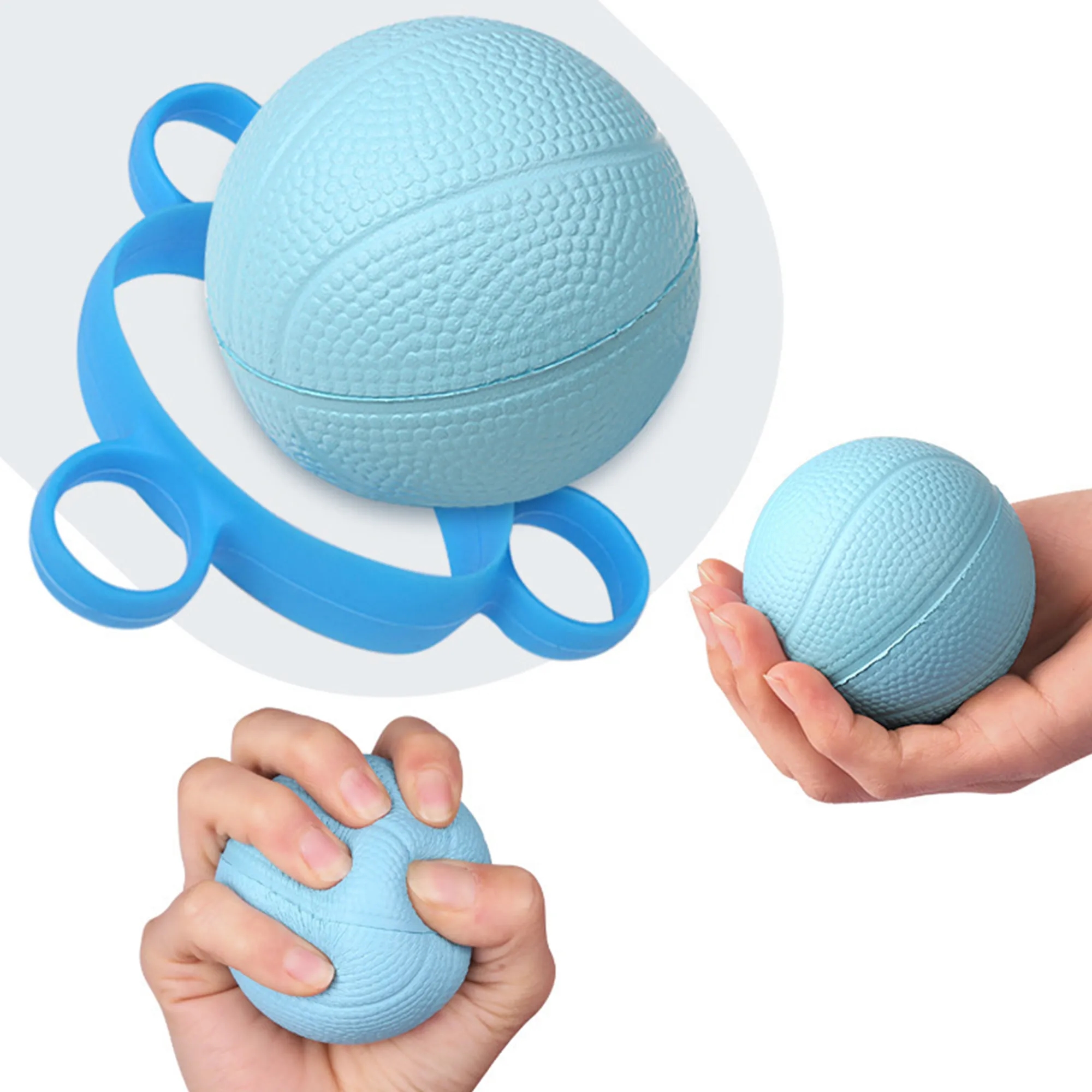 Exerciser Hand Gripper Silicone Finger Puller set 9