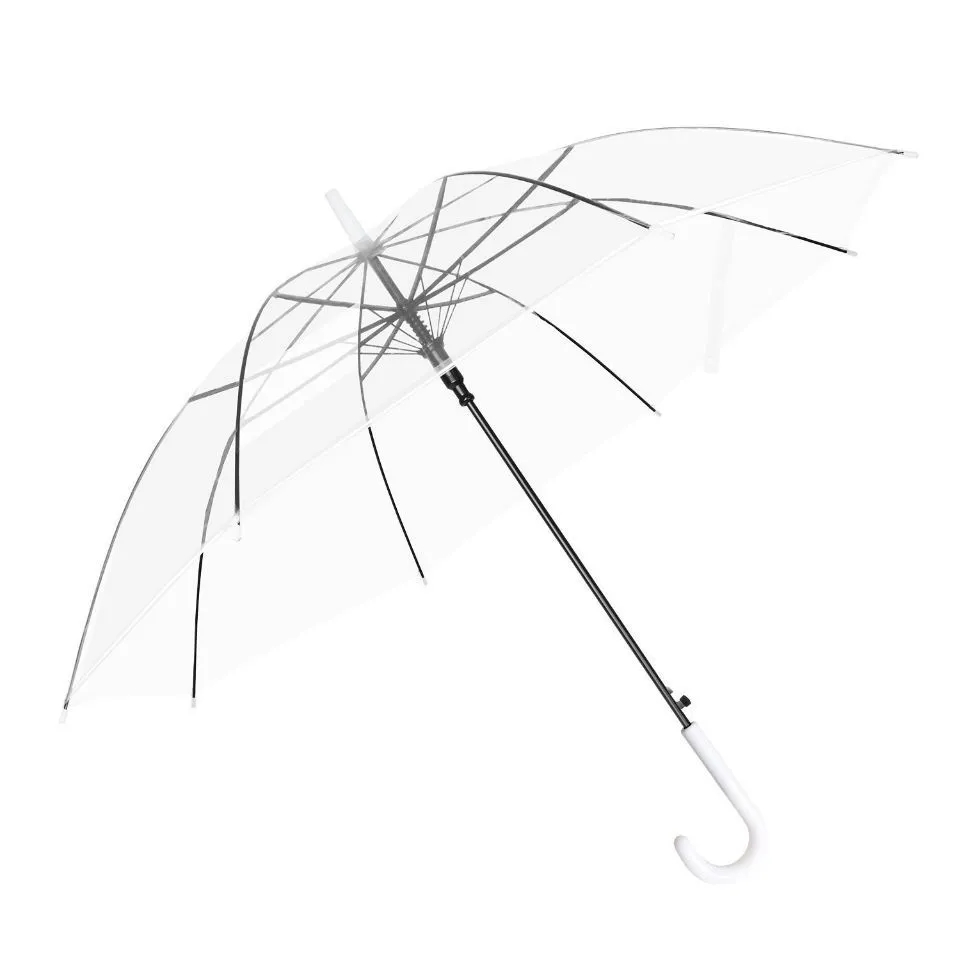 See-Through Windproof Umbrella with Long Handle 10