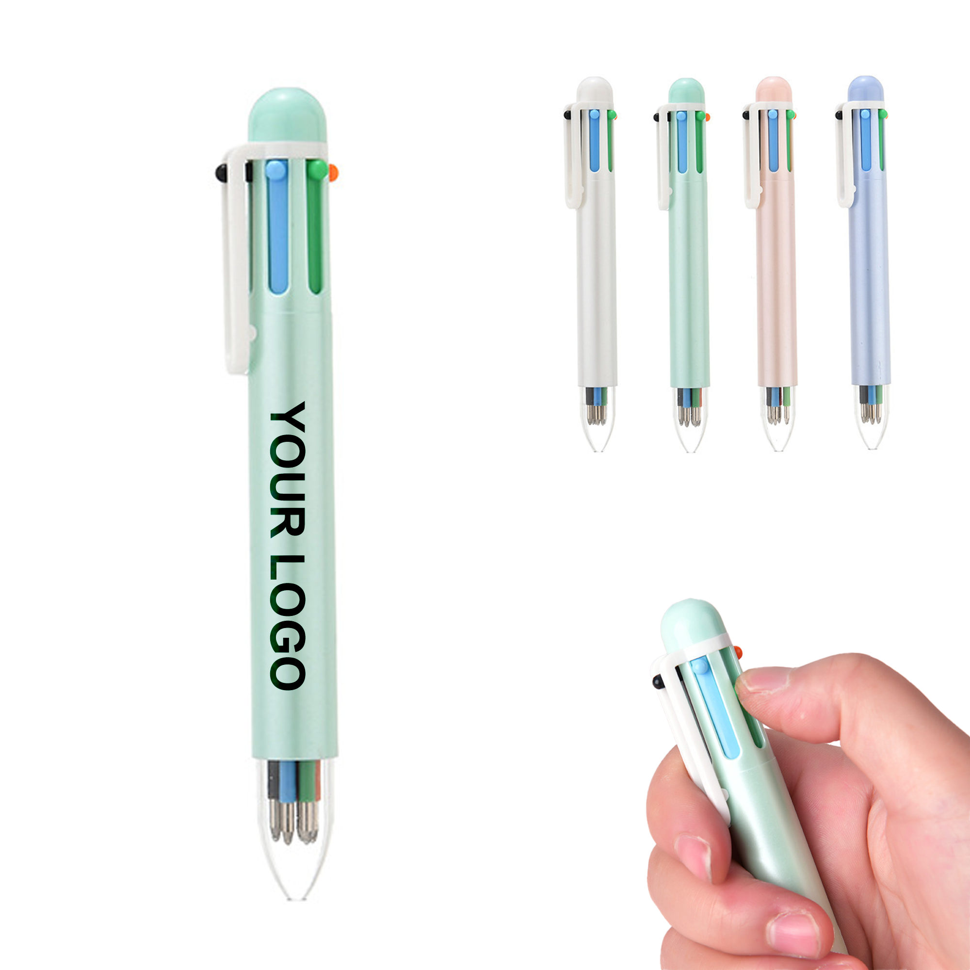 Customizable 6-Color Ballpoint Pen With Customizable Logo 4