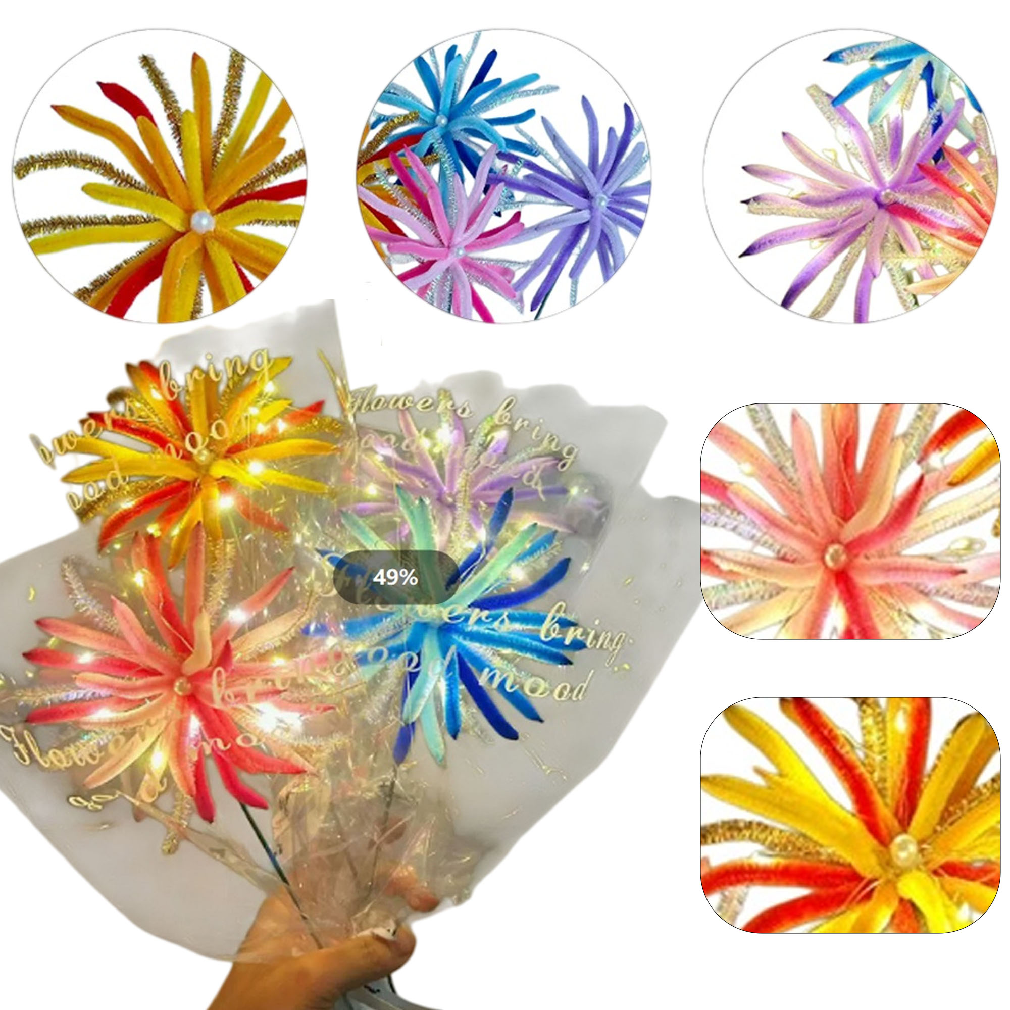 Artificial Firework Decor 2
