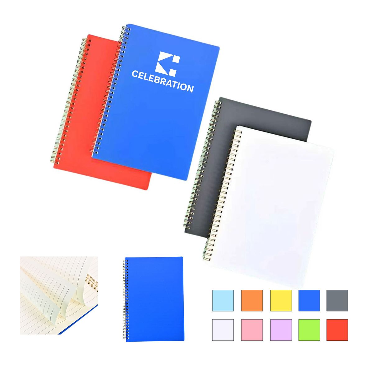 Customized Colored Horizontal Coil Notebook 3