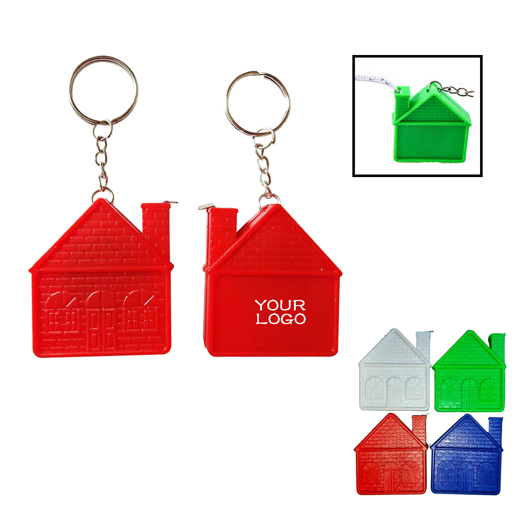 MOQ 20 PCS Portable Measuring Key Ring 4