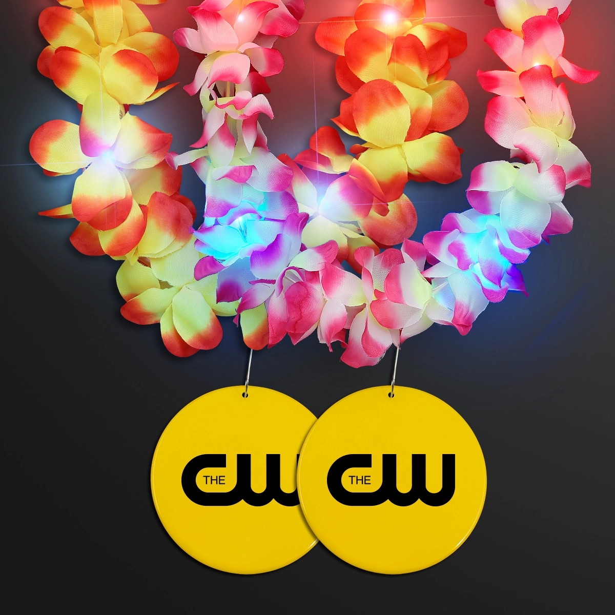 Light Up Hawaiian Leis with Custom Circle Medallion 63