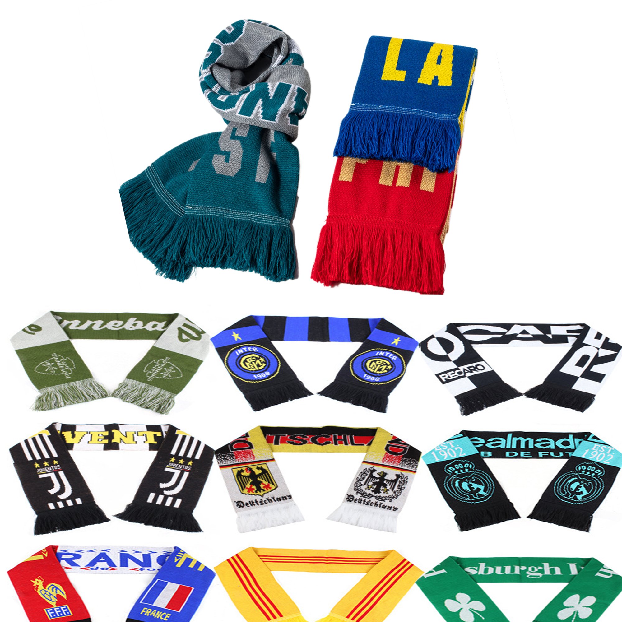 Knitted Sports Scarf w/ Tassel 3