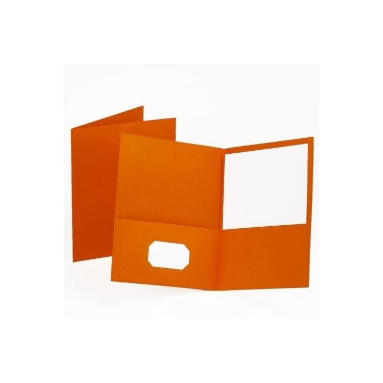 Recycled Pocket Folder - Orange 3