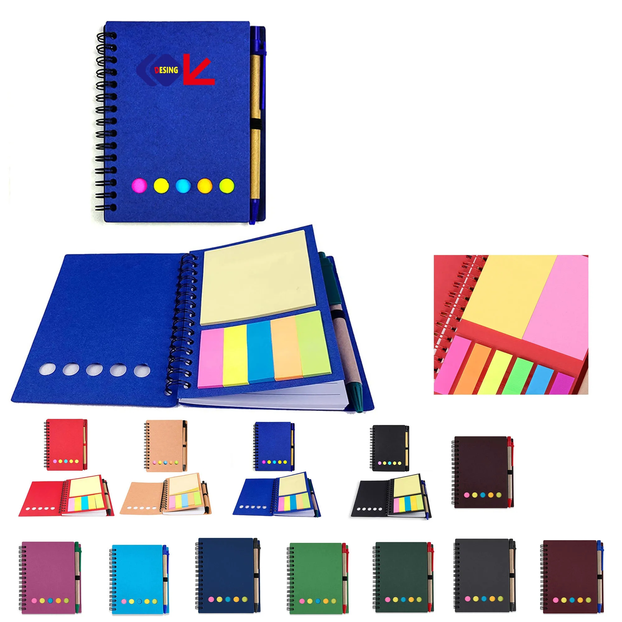 Inspirational Spiral Notebook Journal With Sticky Note 18