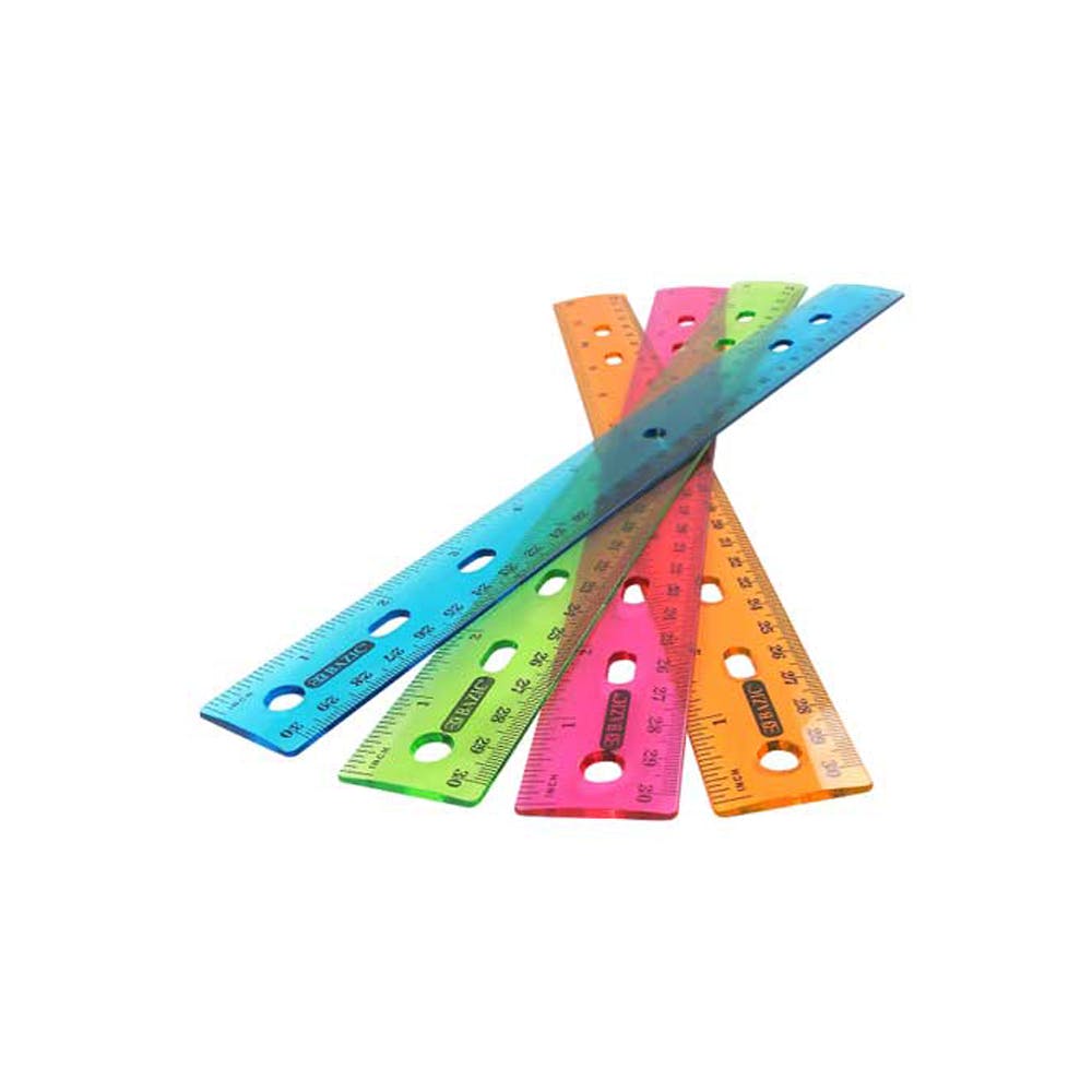 12" Rulers - Jewel Tone Colors 3