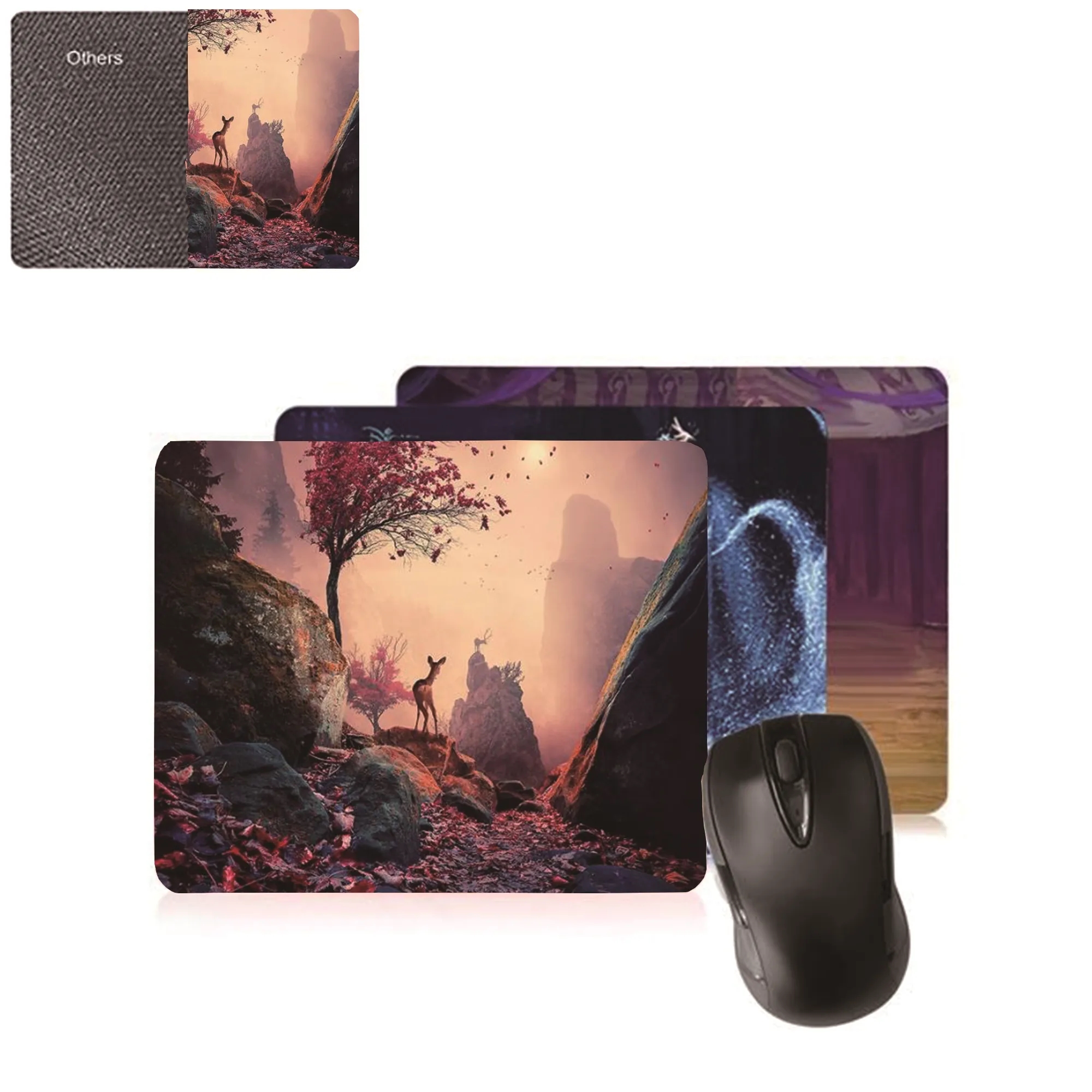 Full Color Rectangle Rubber Computer Mouse Pad
