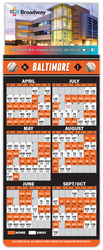Magna-Card Business Card Magnet - Baseball Schedules (3.5 x 9)