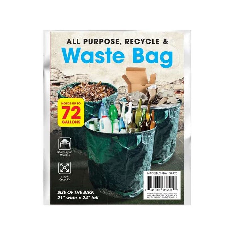 All-Purpose Recycle & Waste Bags - 72 Gallon 3
