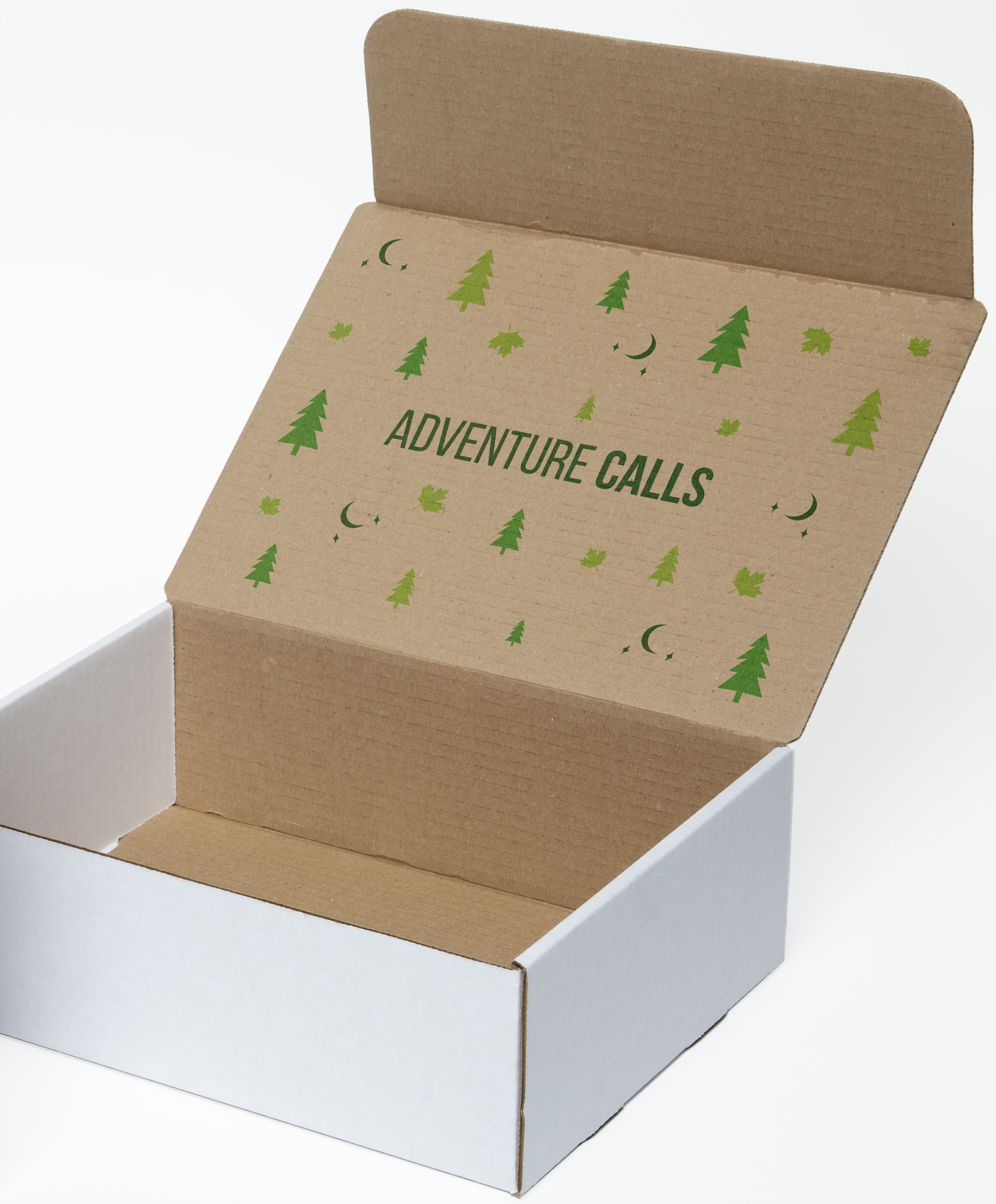 Full Color White Display Mailer Box w/Inside Imprint (12" x 9" x 4") 3