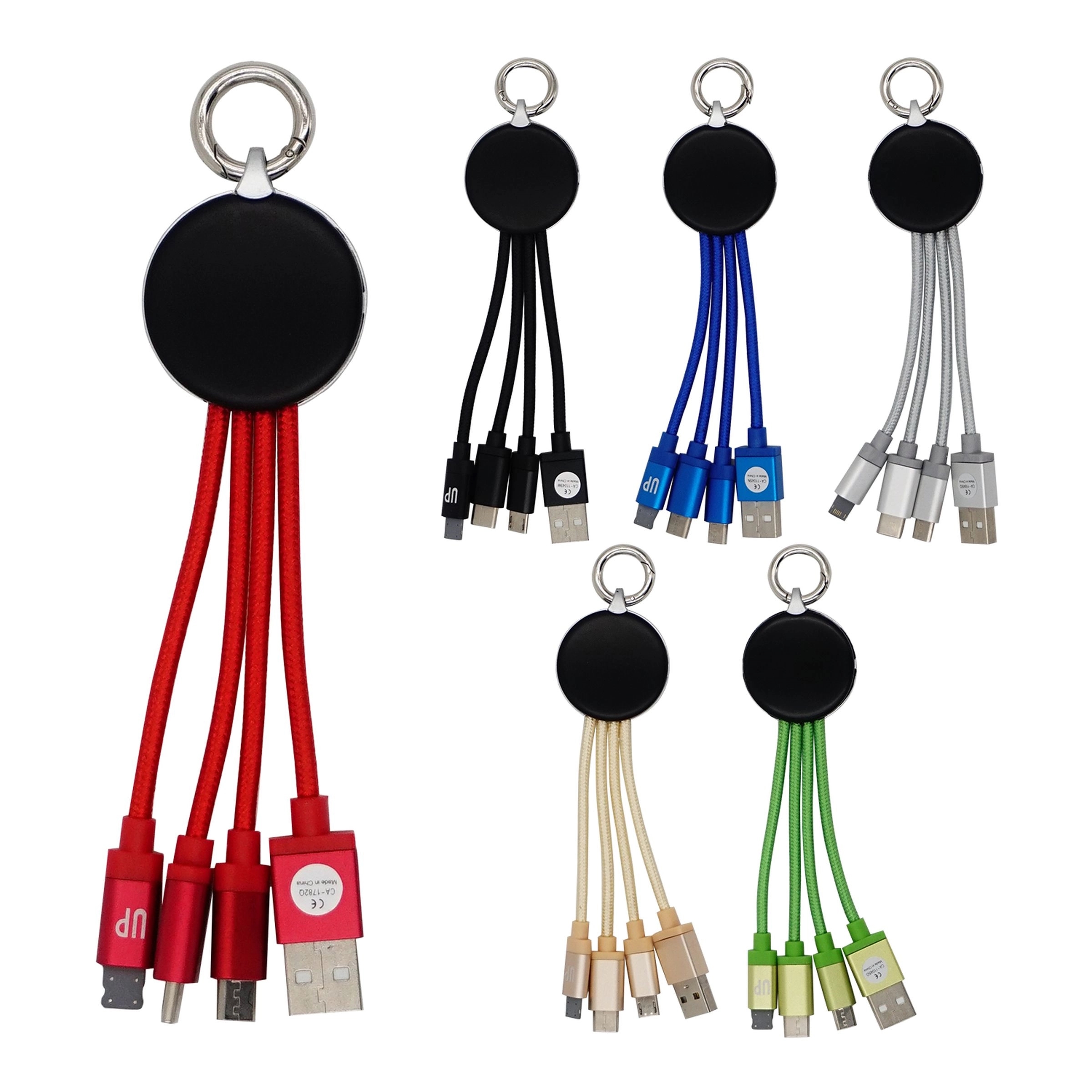 Metallic Logo Light Up Cable with Type C USB 3