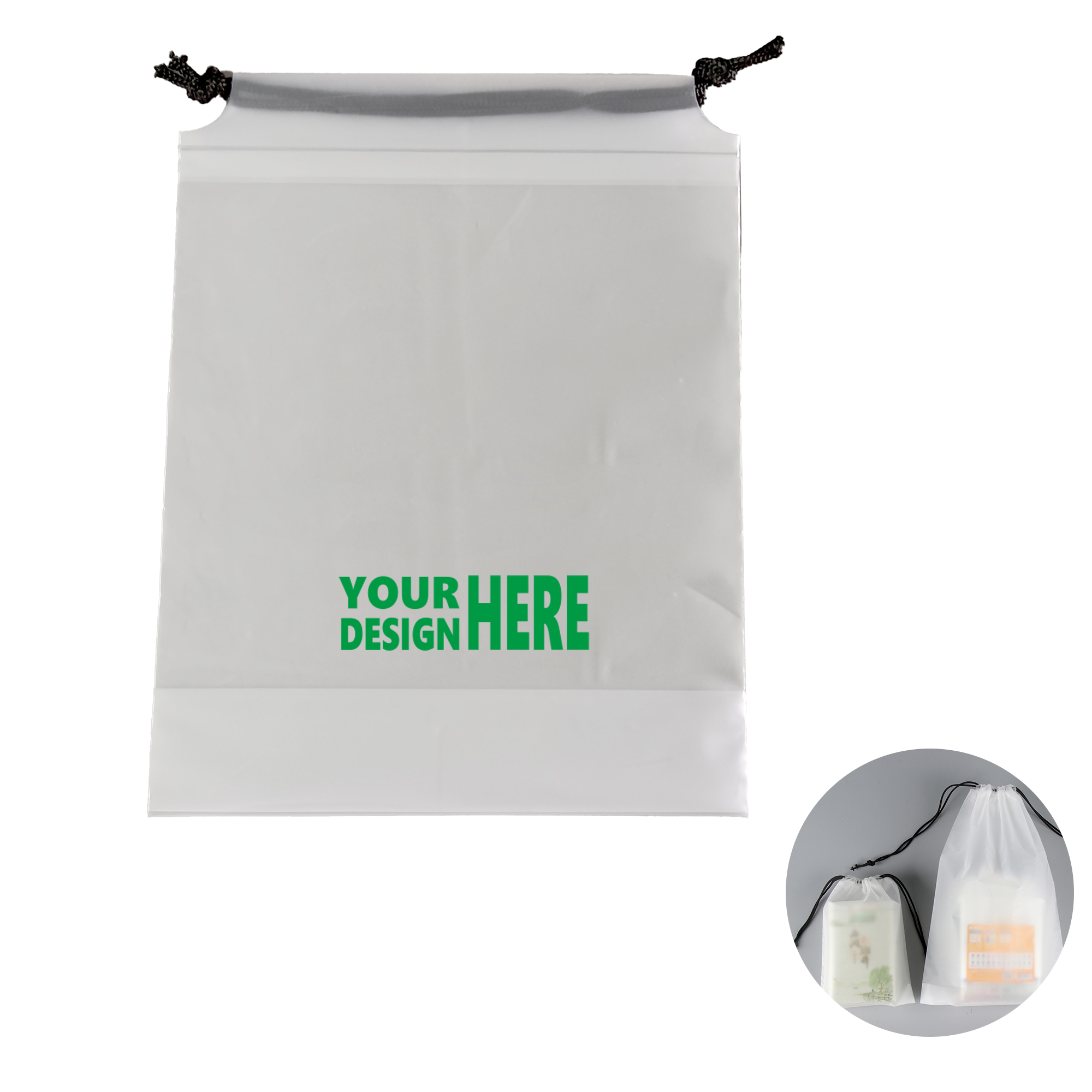 Frosted Drawstring Bag for Lightweight Storage 3